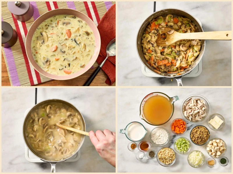 Chicken and Mushroom Wild Rice Soup Recipe