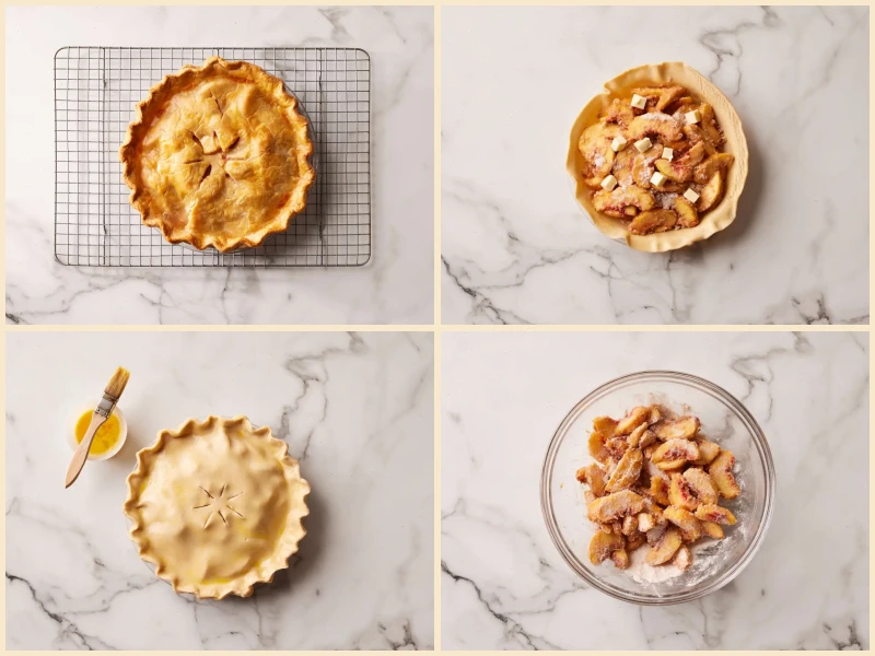 Peach Pie the Old Fashioned Two Crust Way Recipe