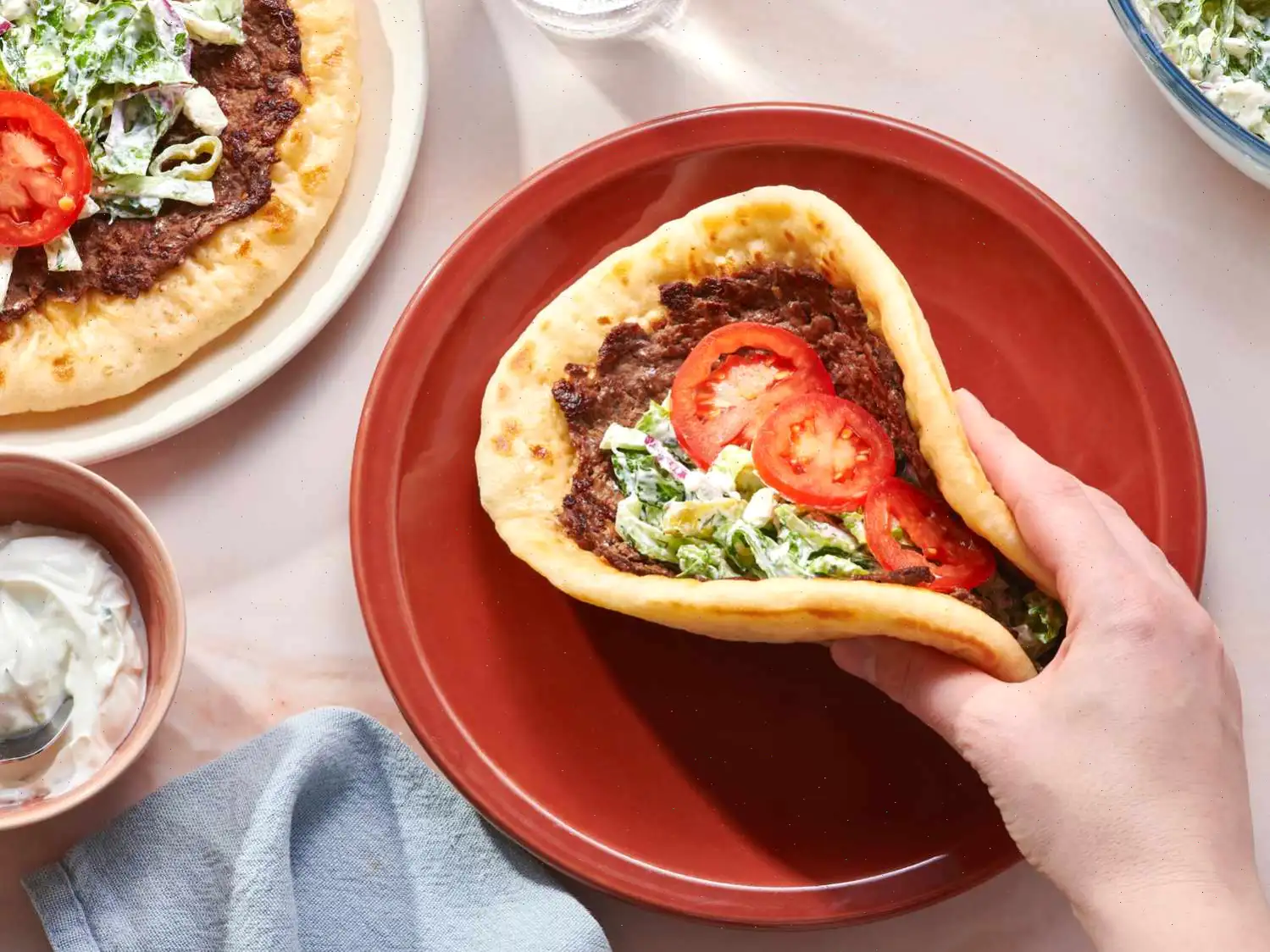 Greek Smashed Pita Recipe