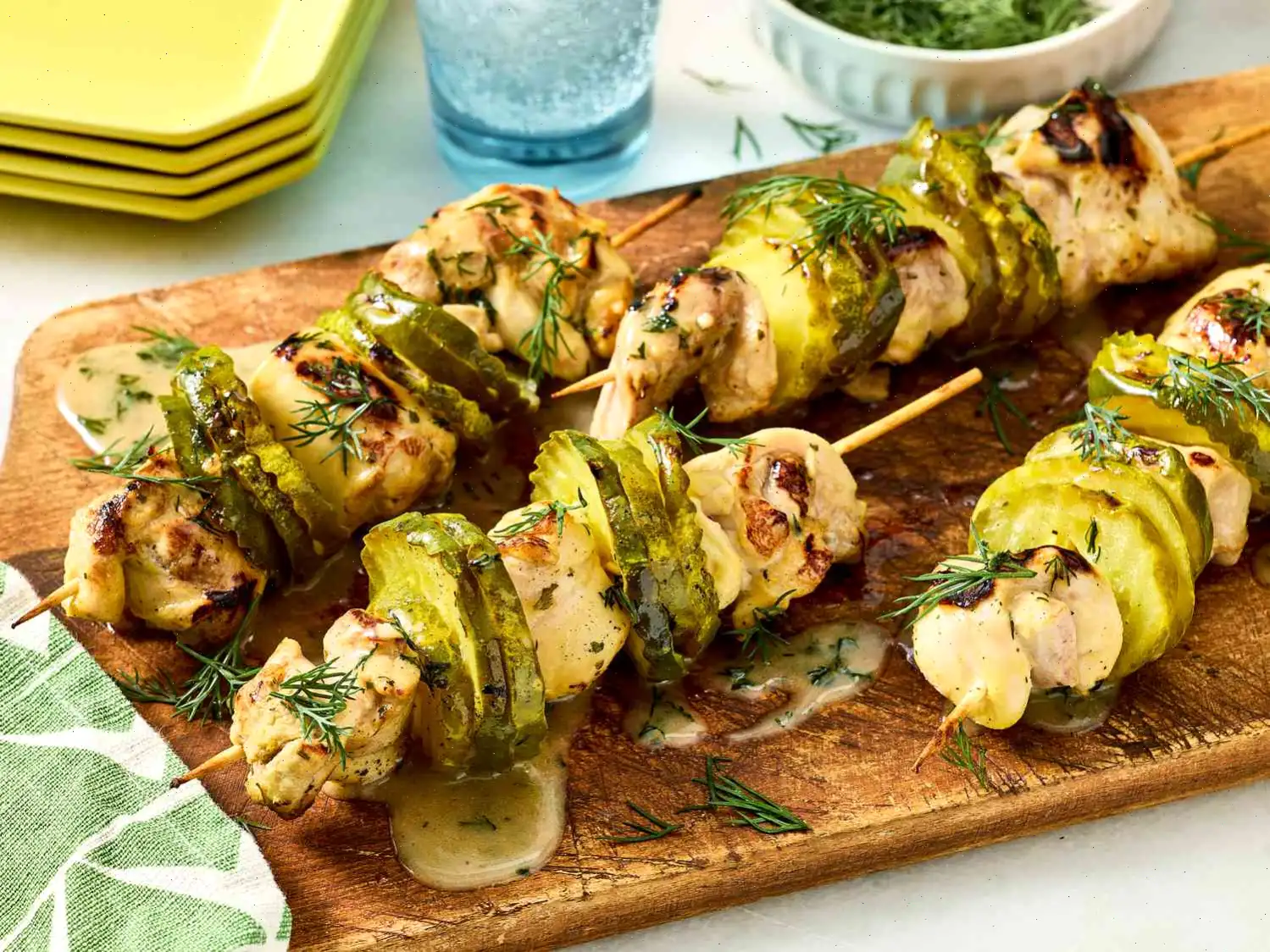 Dill Pickle Chicken Skewers Recipe