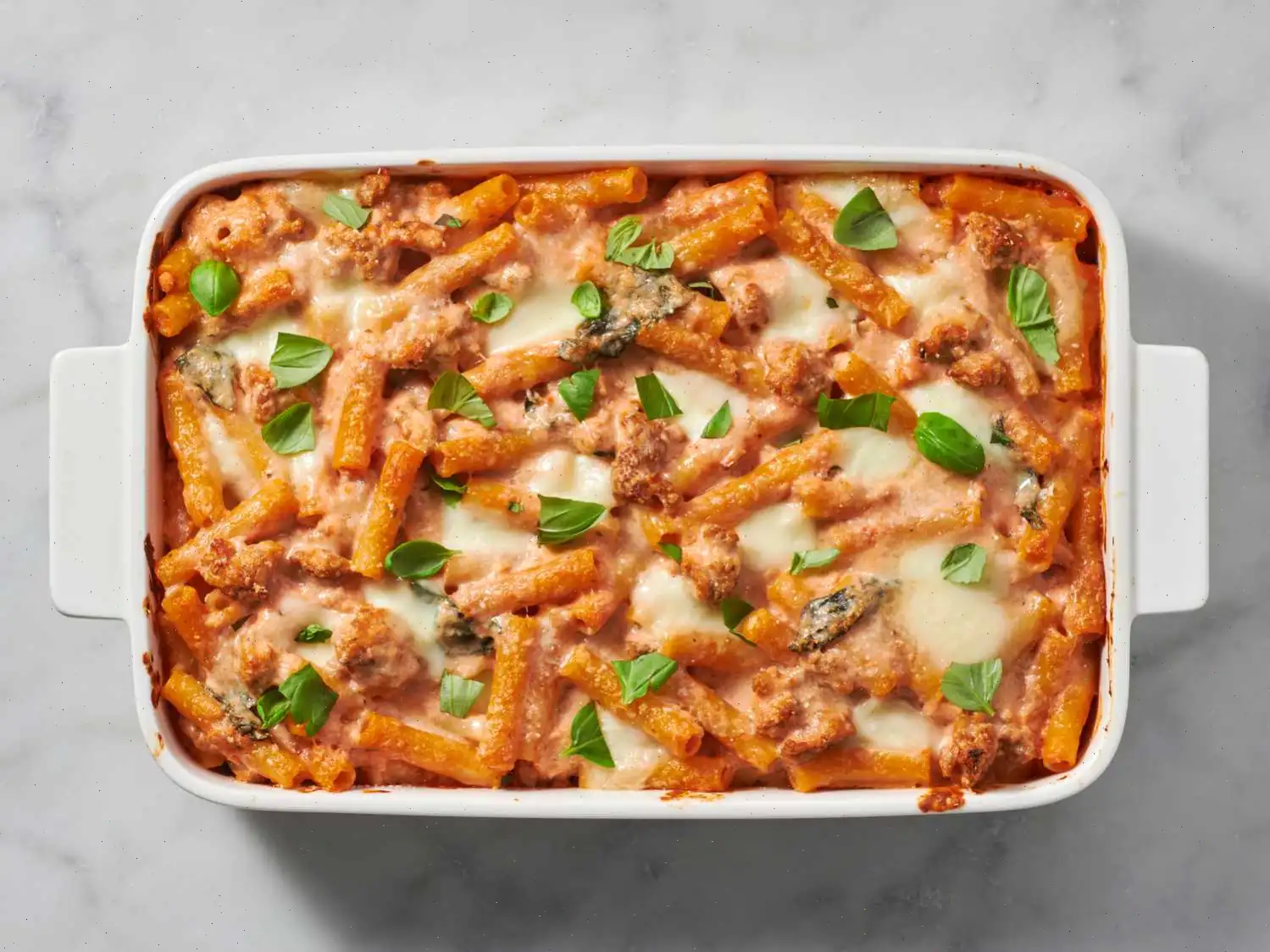 Sausage and Spinach Baked Ziti Recipe