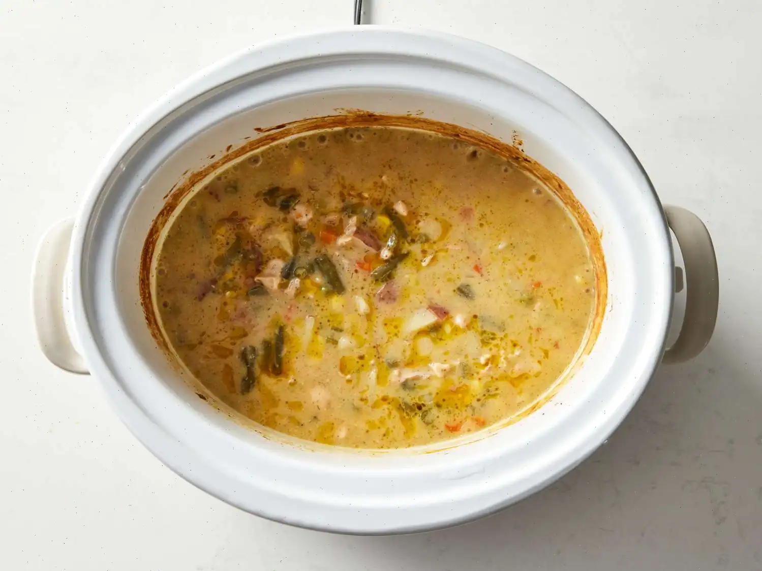 Slow Cooker Chicken Pot Pie With Biscuits Recipe