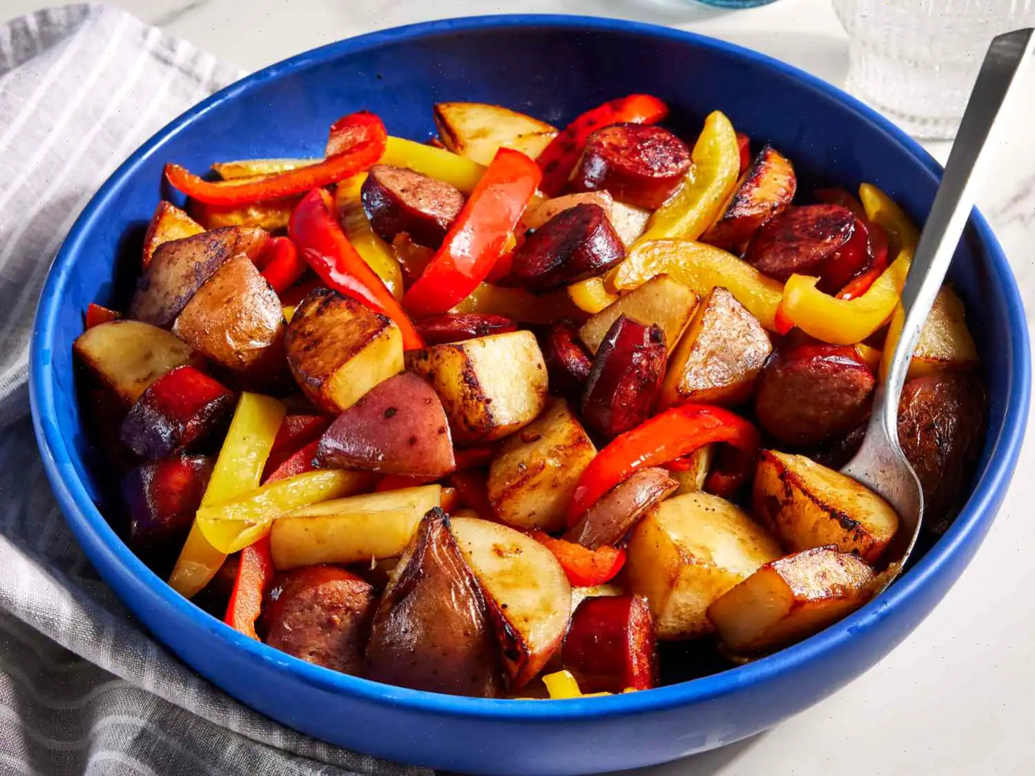 Kielbasa with Peppers and Potatoes Recipe