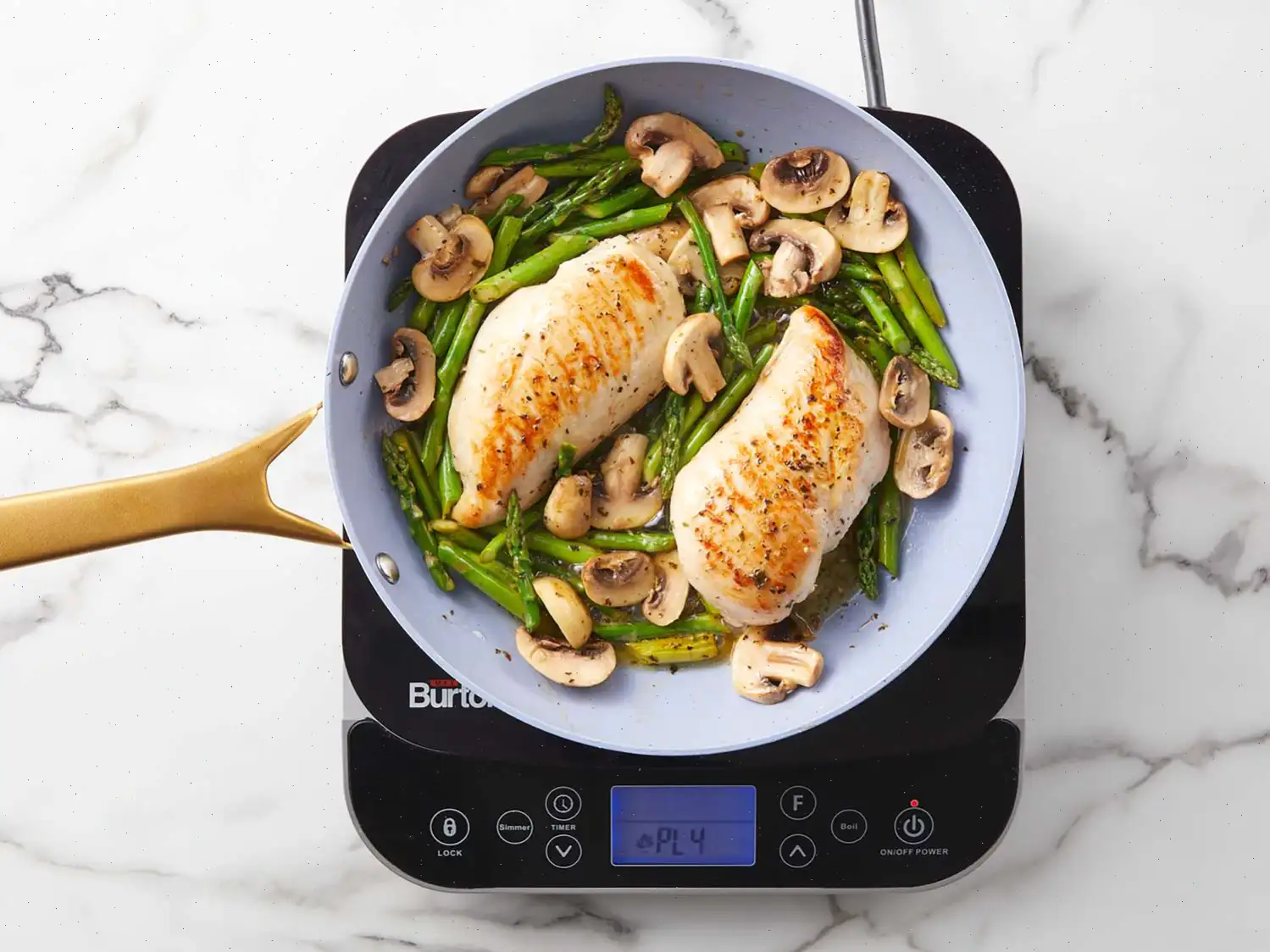 Chicken, Asparagus, and Mushroom Skillet Recipe