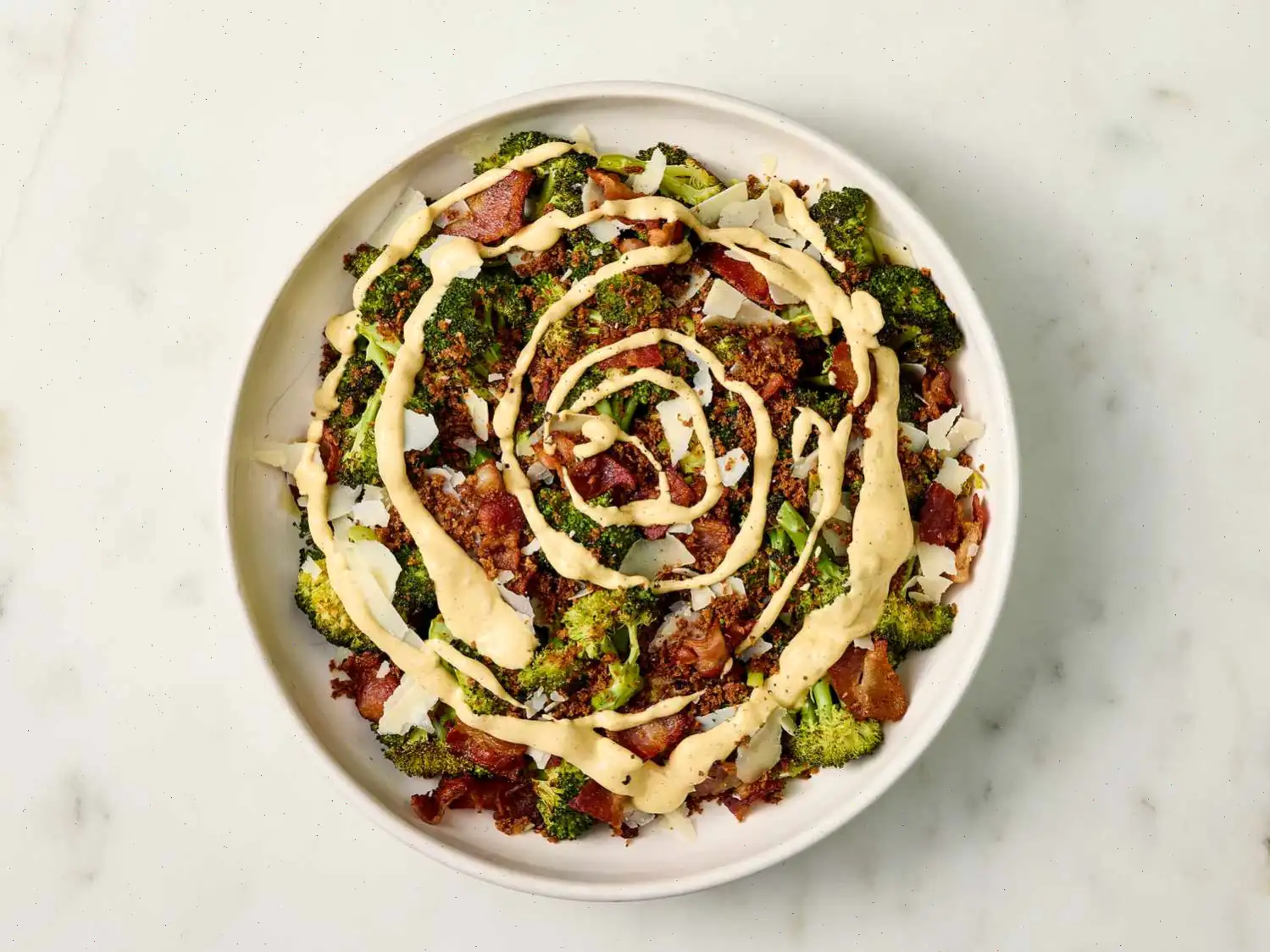 Warm Broccoli Caesar Salad Recipe