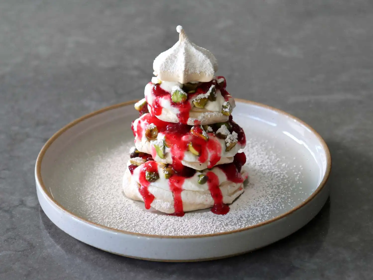 Pavlova Christmas Trees Recipe