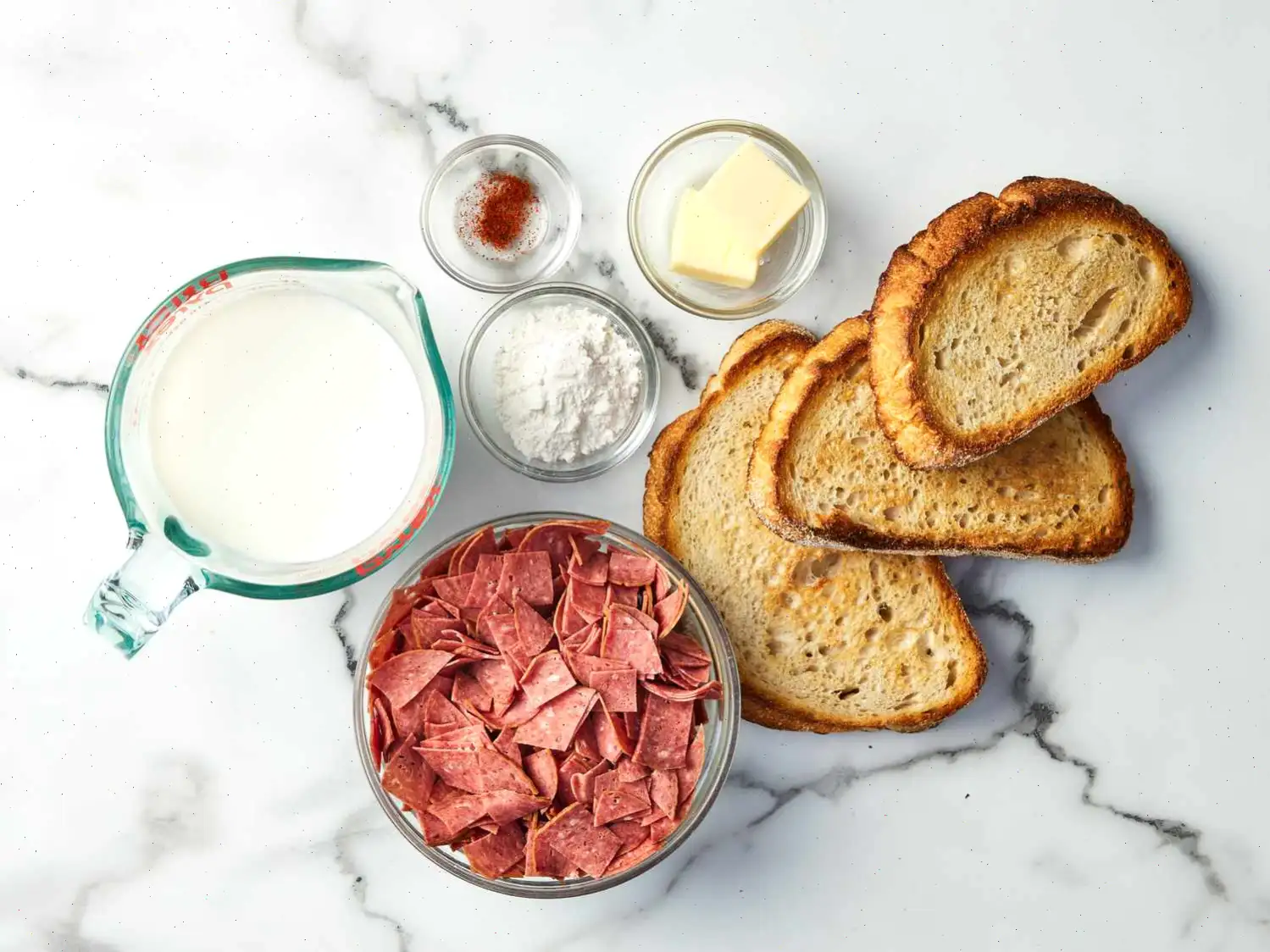 Creamed Chipped Beef on Toast Recipe