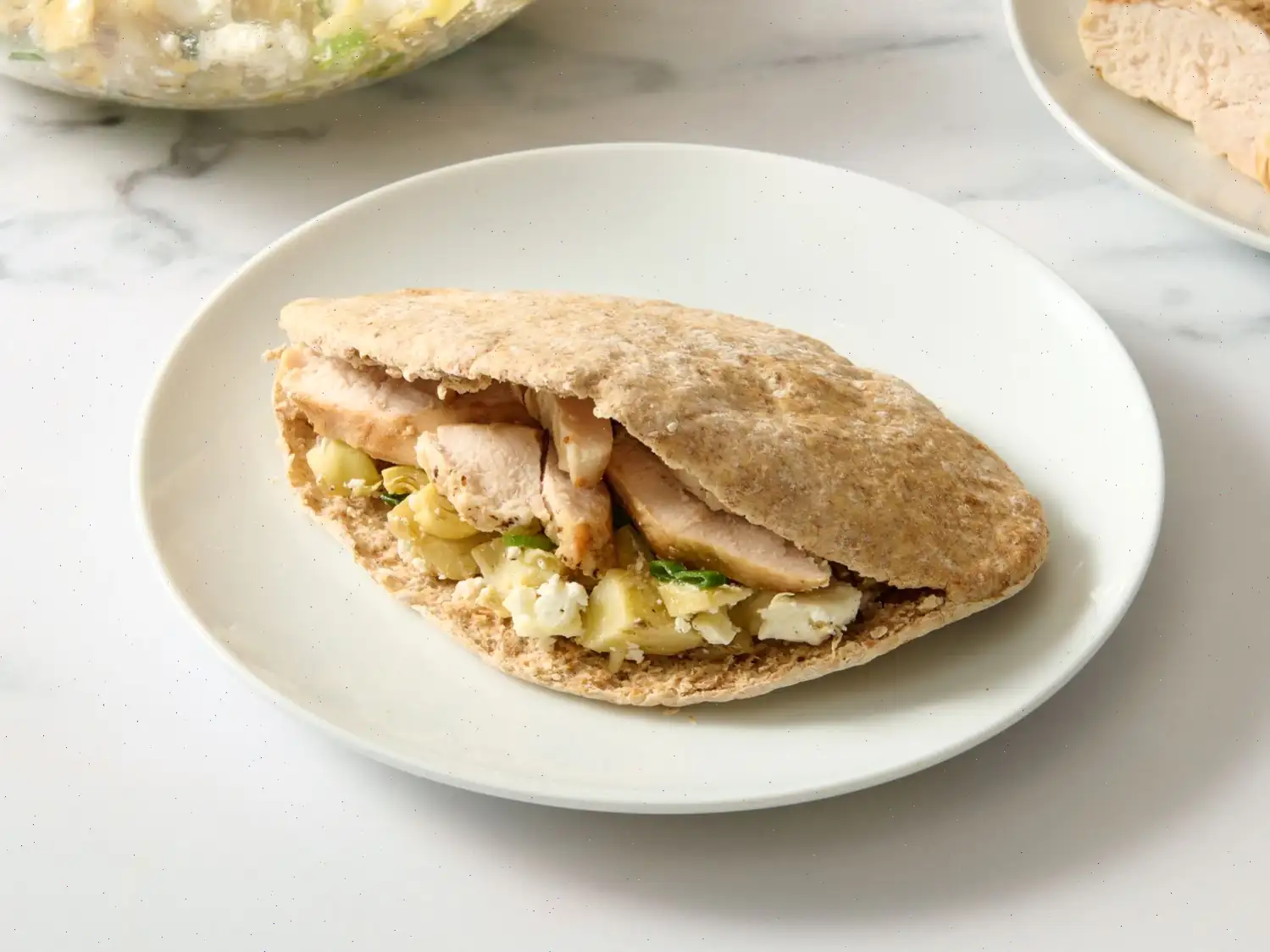Mediterranean Chicken Pitas Recipe