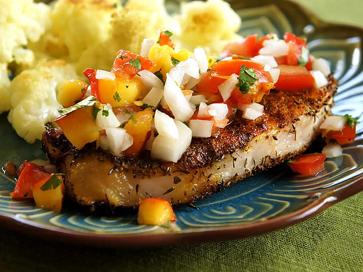 Grilled Pork Chops with Fresh Nectarine Salsa Recipe