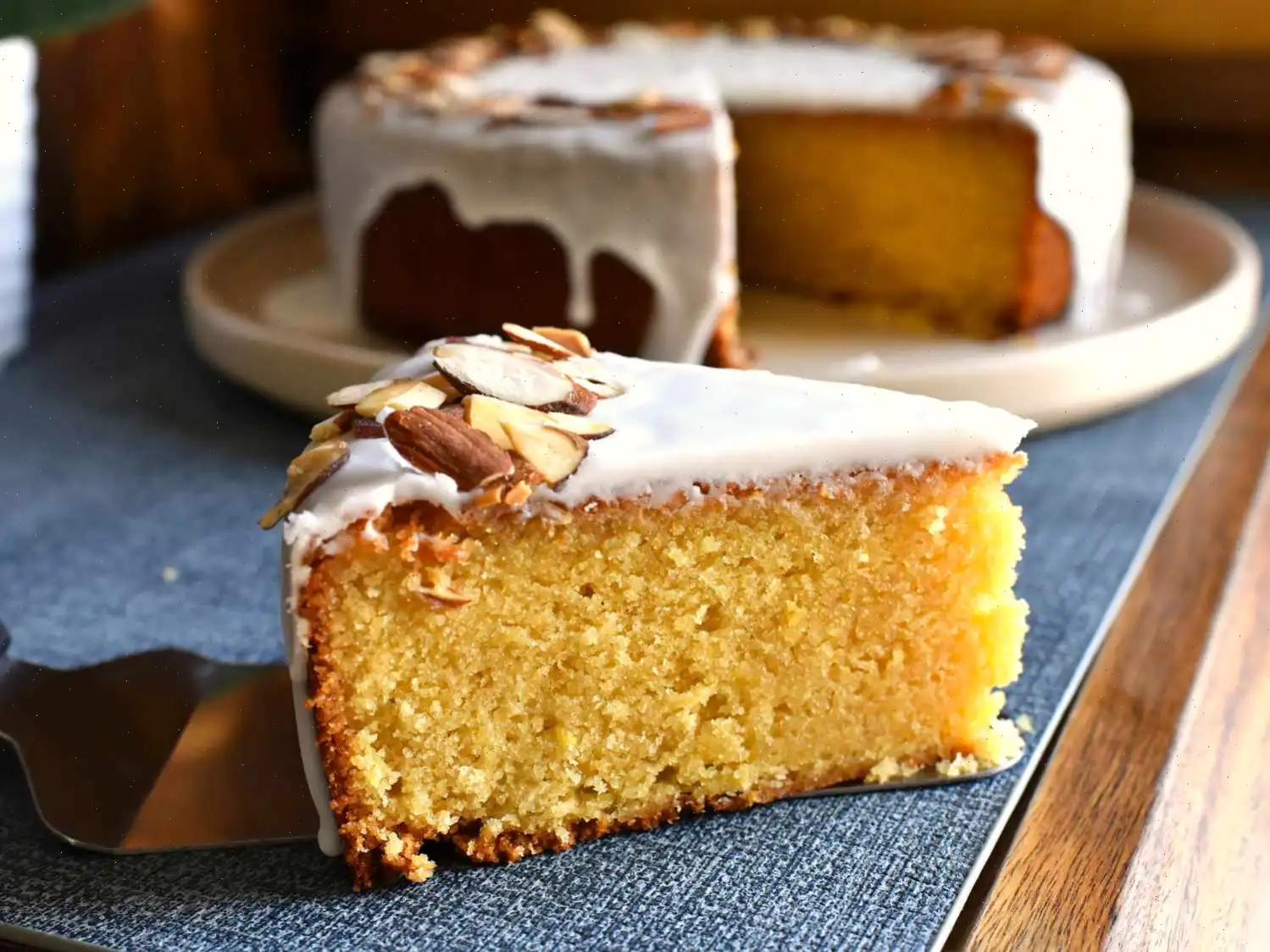 French Almond Rum Cake Recipe