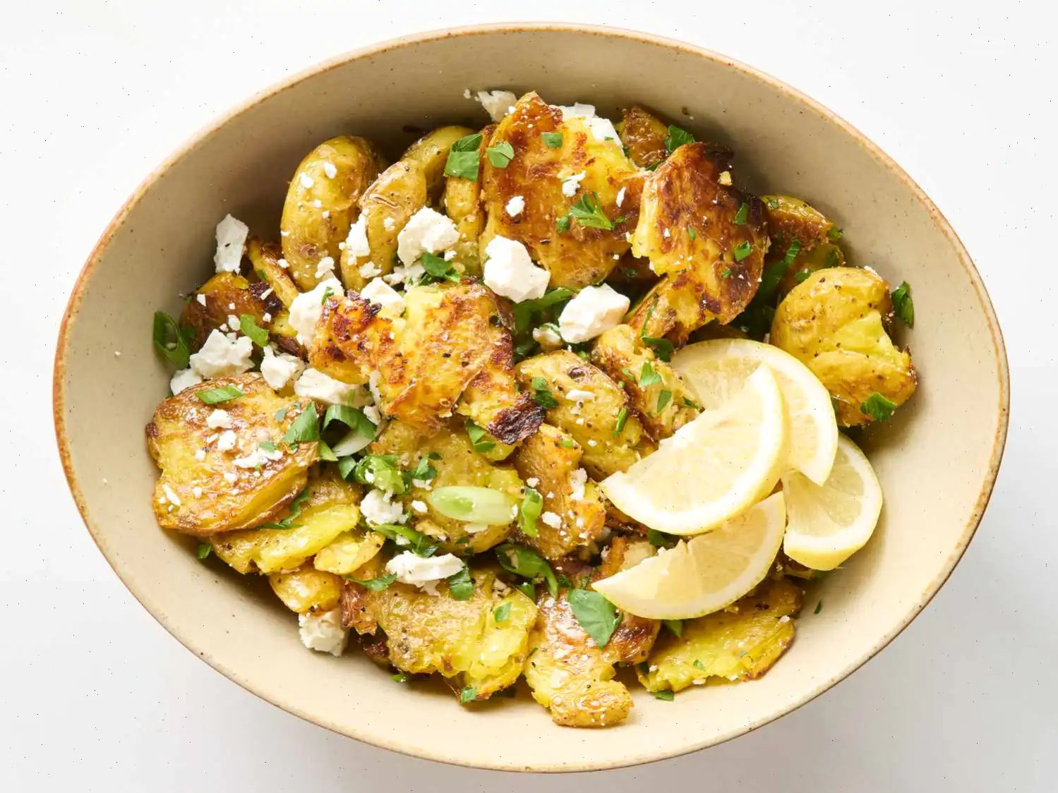 Crispy Lemon Feta Potato Salad Recipe