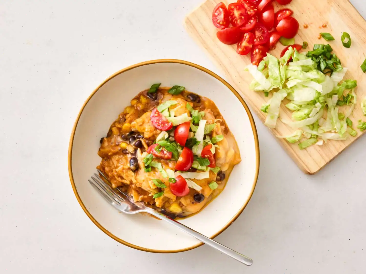 Slow Cooker Chicken Enchilada Casserole Recipe