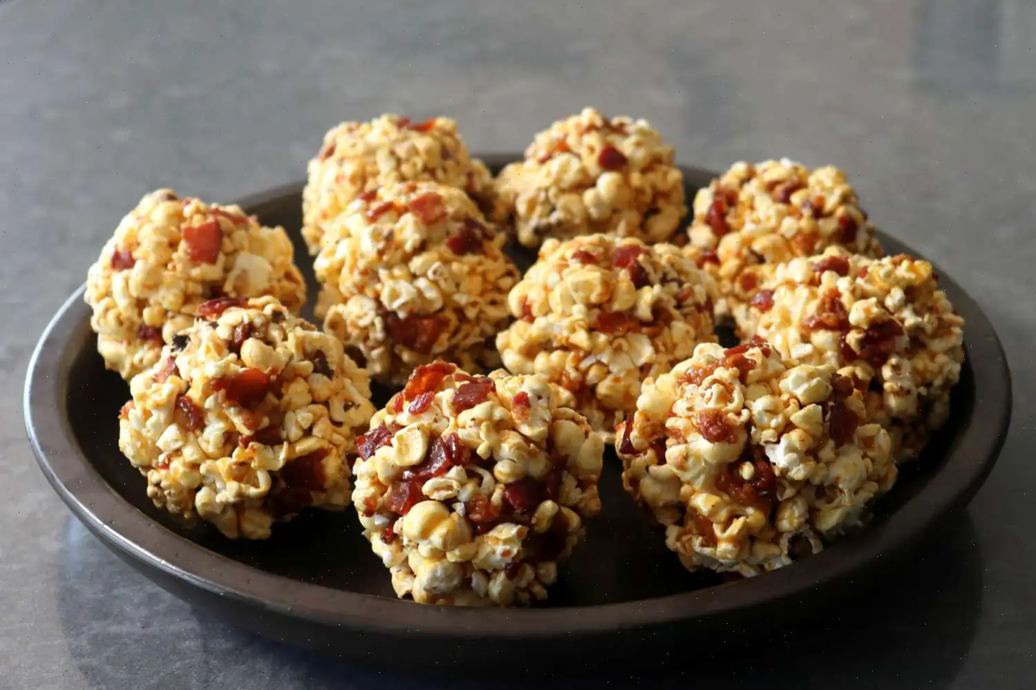 Bacon-Caramel Popcorn Balls Recipe