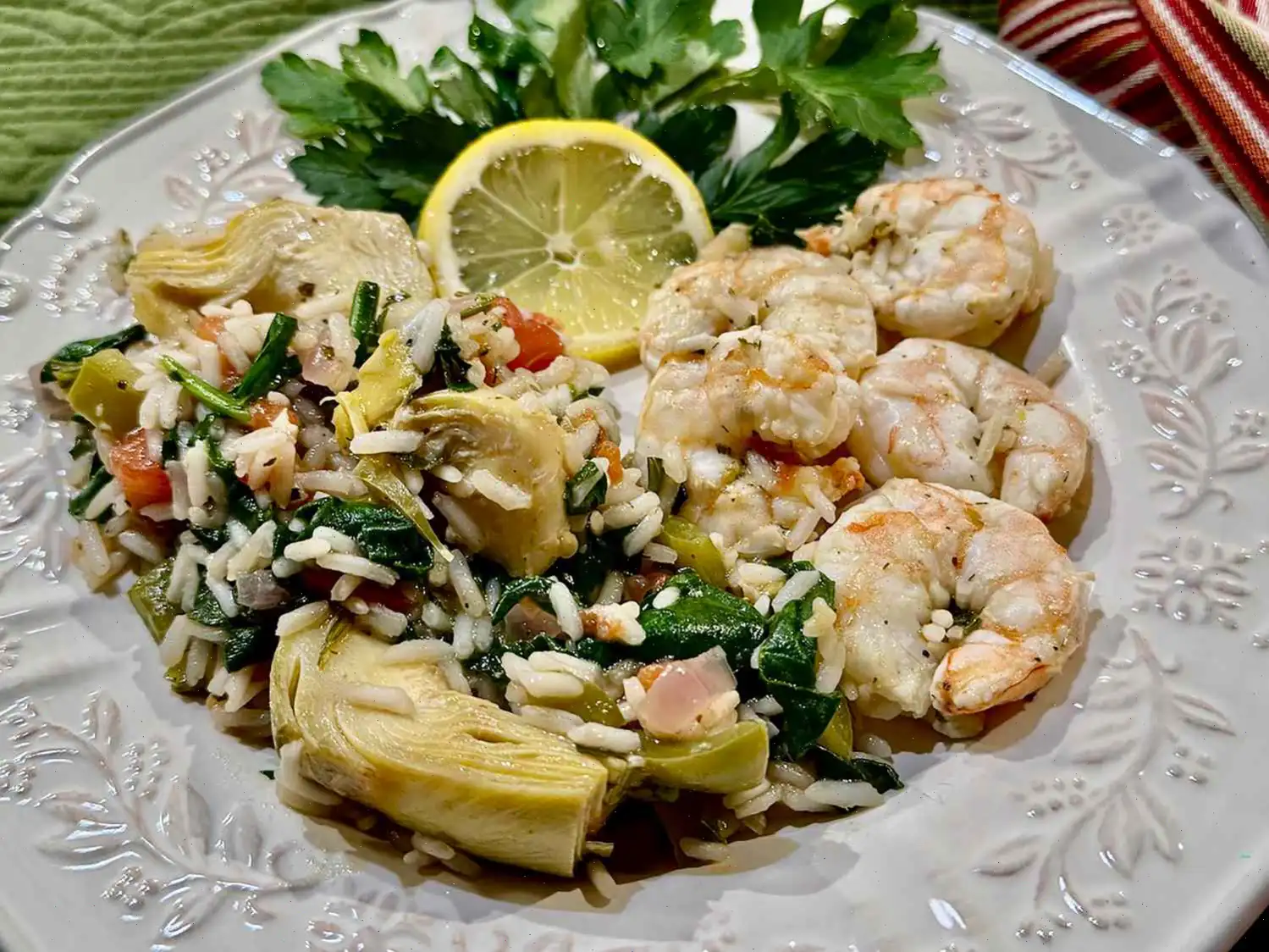 One Pot Mediterranean Shrimp and Vegetables Recipe