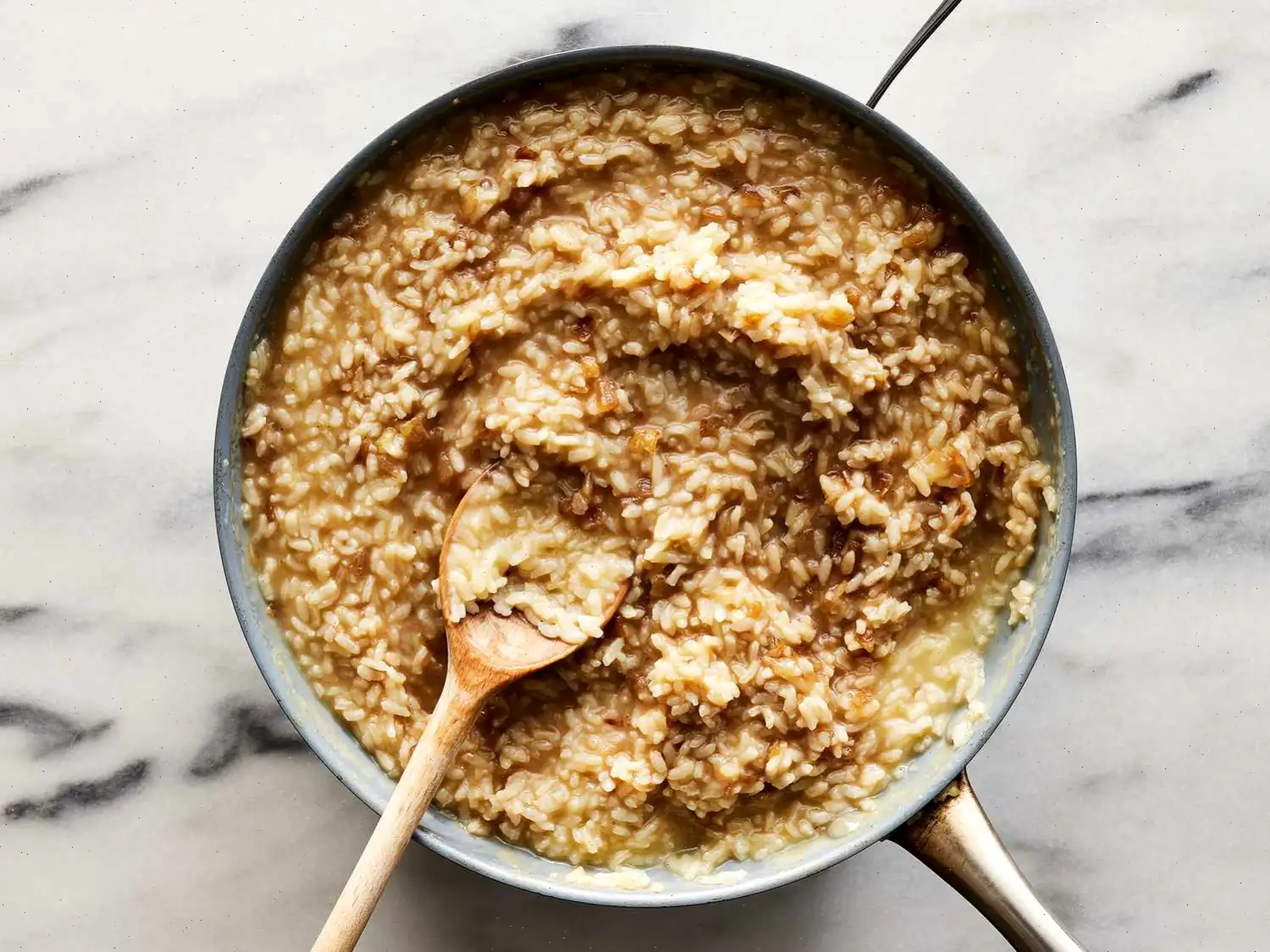 Roasted Chicken with Risotto and Caramelized Onions Recipe