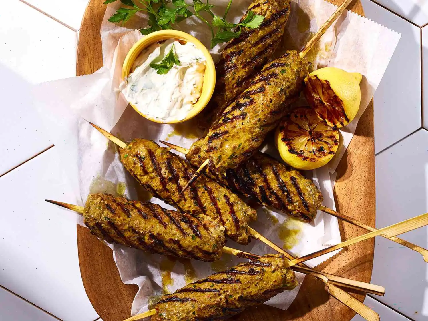 Spiced Harissa Beef-and-Lamb Koftas Recipe