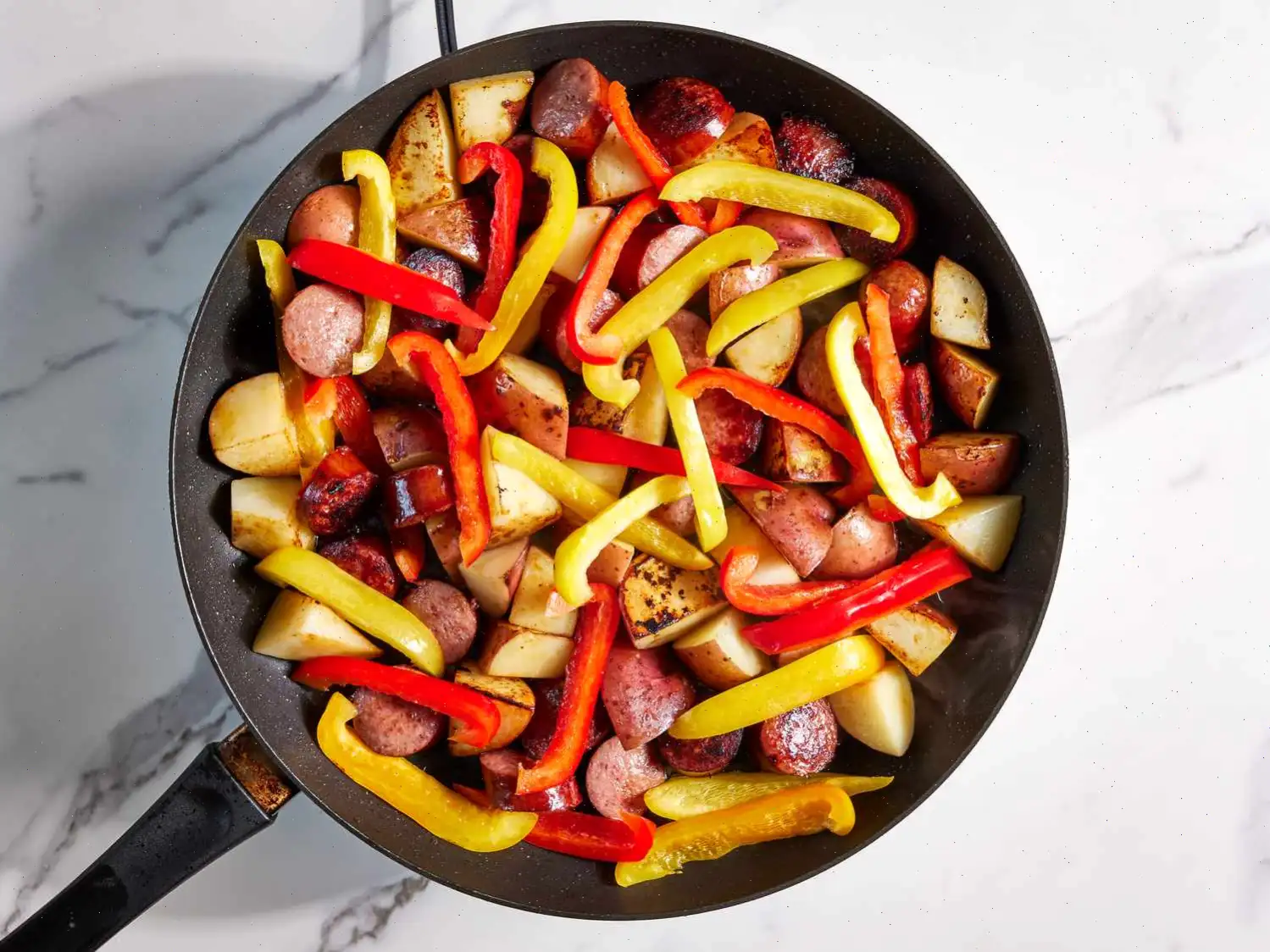 Kielbasa with Peppers and Potatoes Recipe