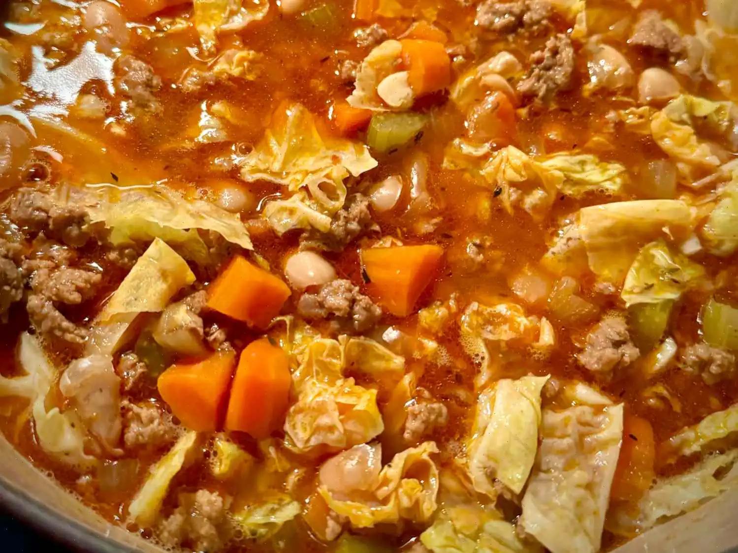 Hungarian Cabbage, Sausage, and Bean Soup Recipe