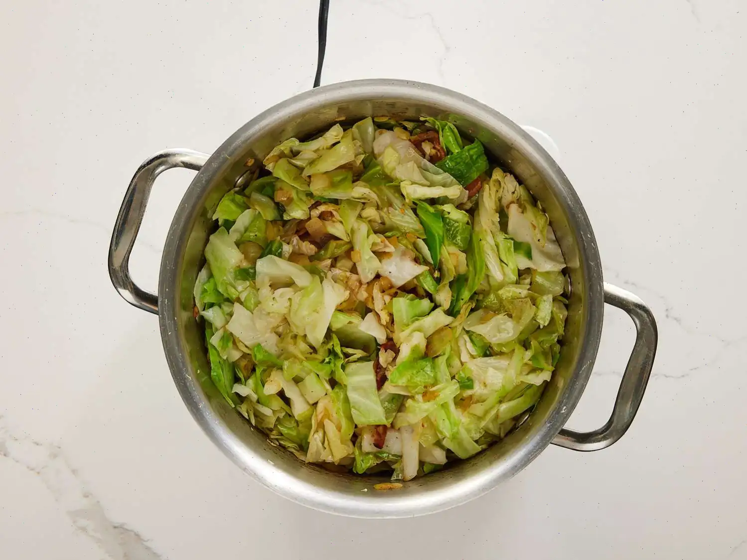 Fried Cabbage with Bacon, Onion, and Garlic Recipe