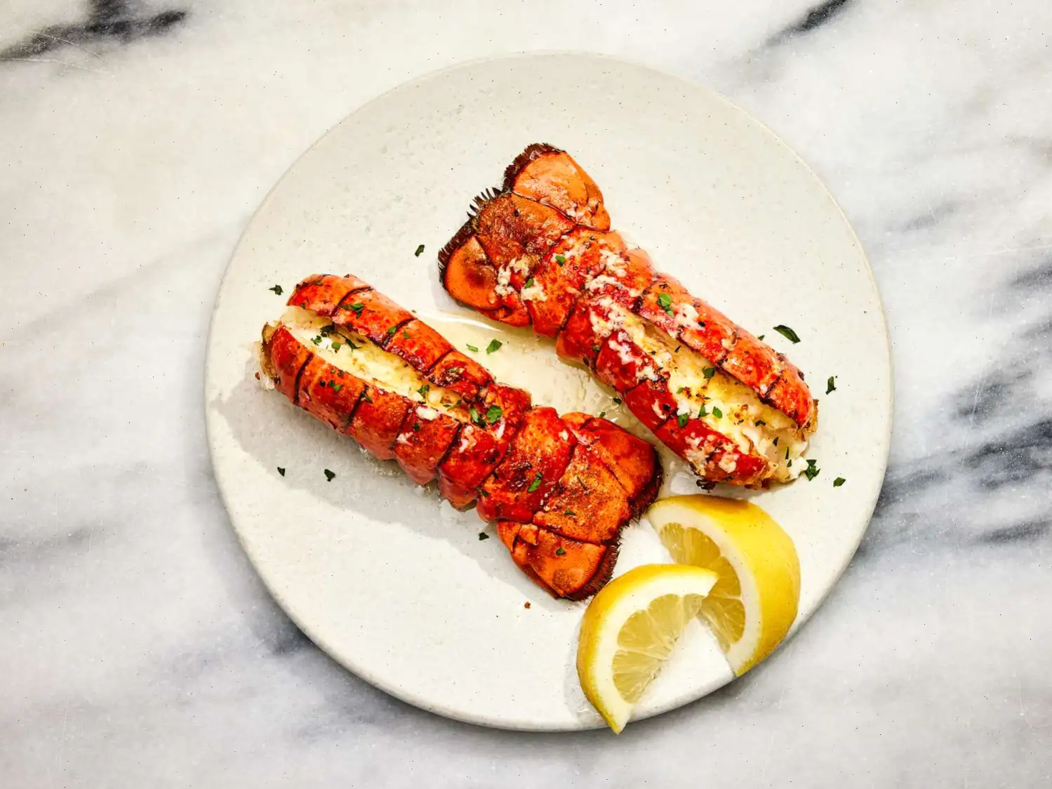 Air Fryer Lobster Tails with Lemon-Garlic Butter Recipe