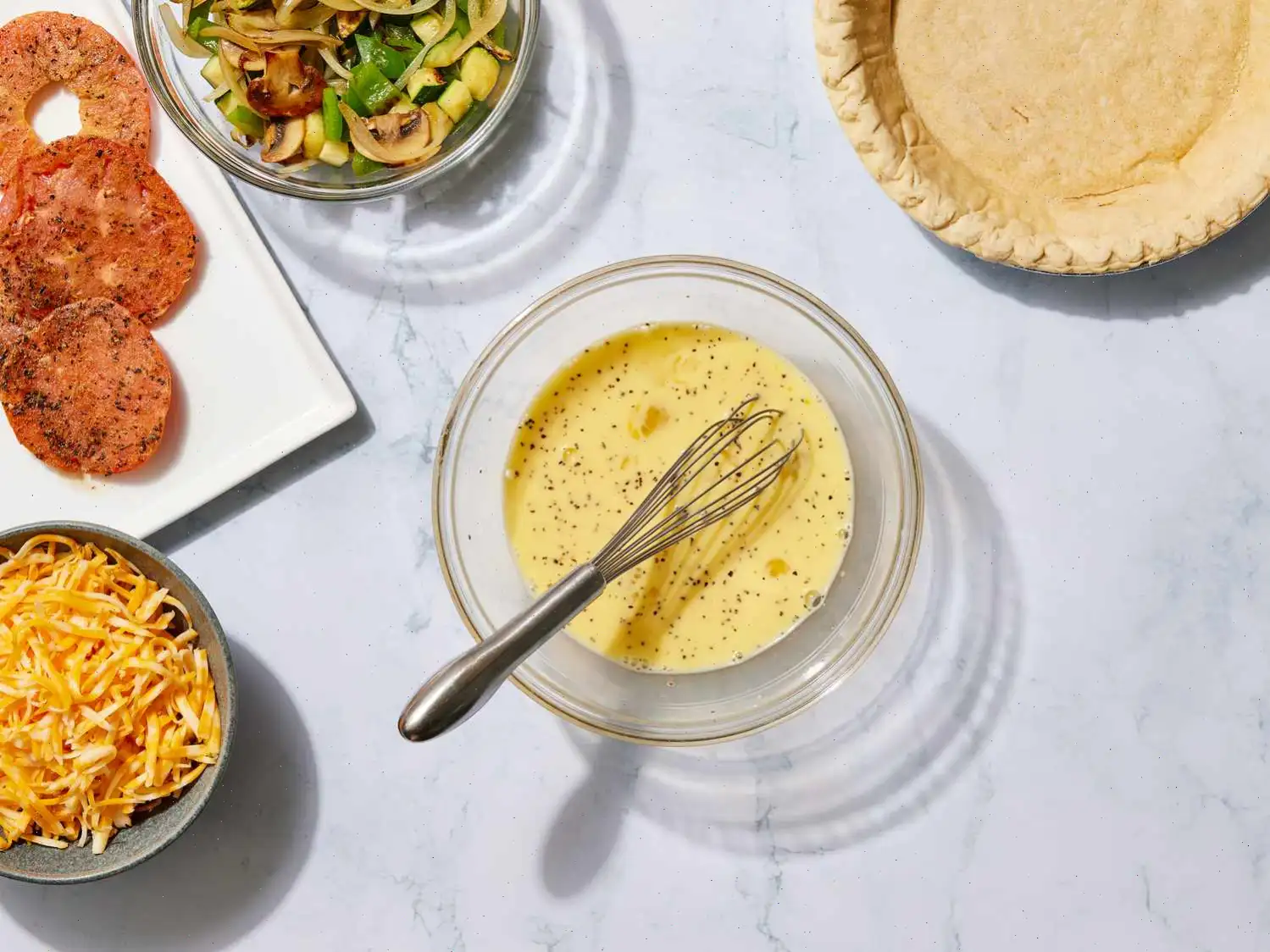 Loaded Vegetarian Quiche Recipe