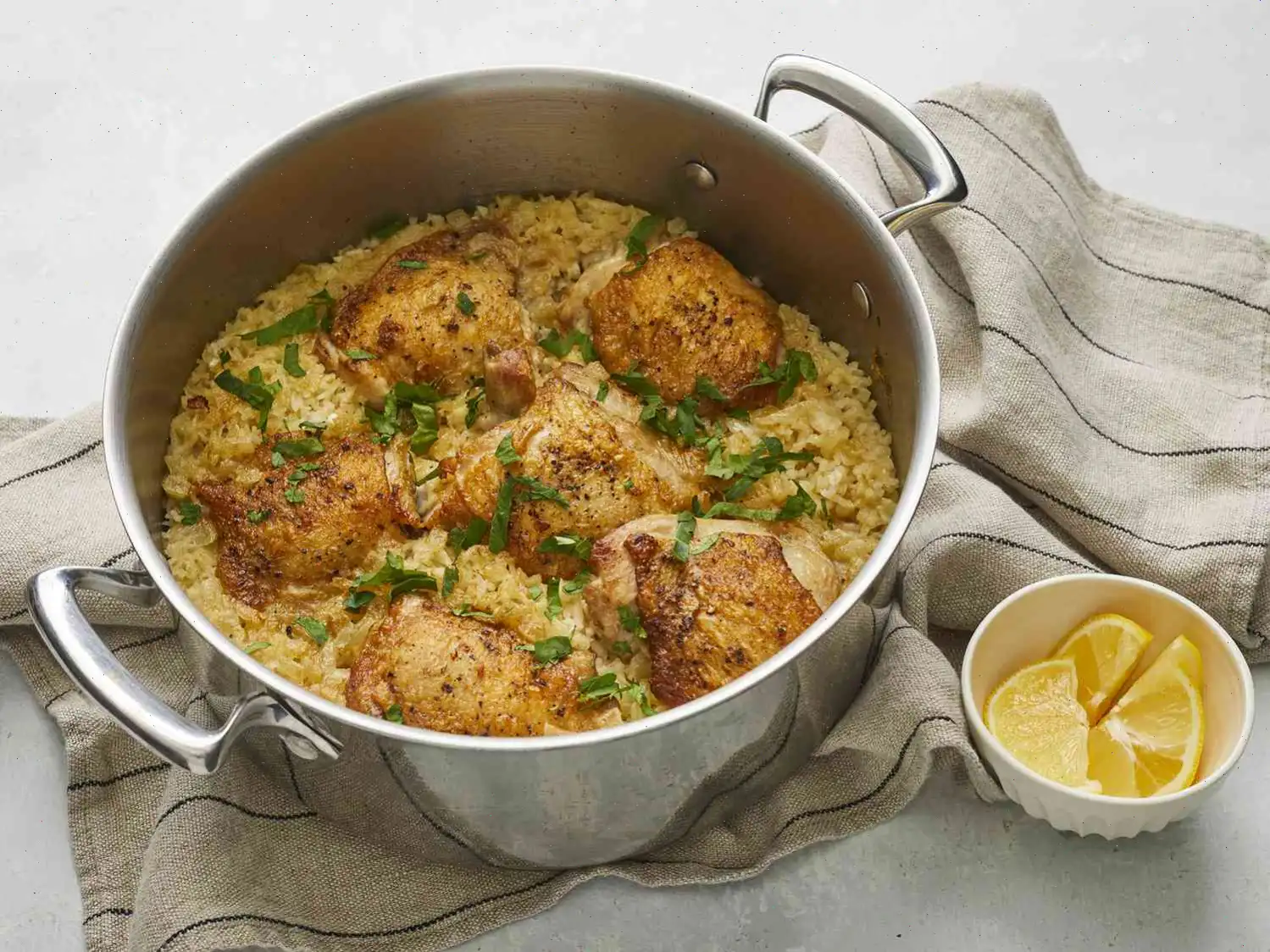 One-Pot Crispy Chicken and Rice