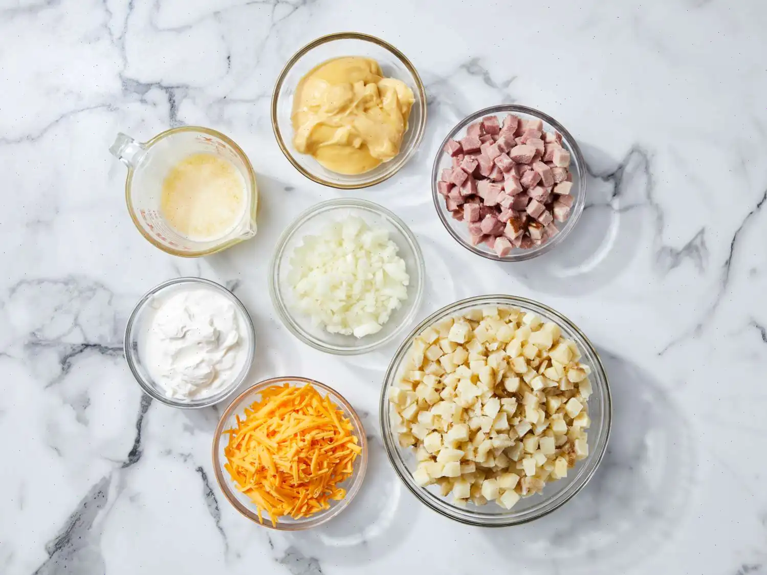 Cheesy Ham Potato Bake Recipe