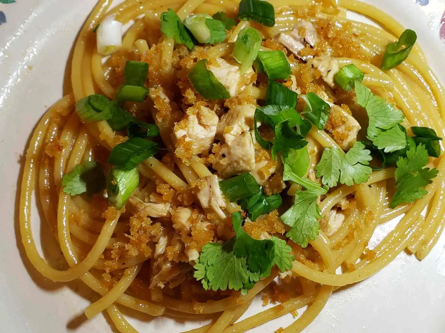 Soy Butter Pasta with Chicken Recipe