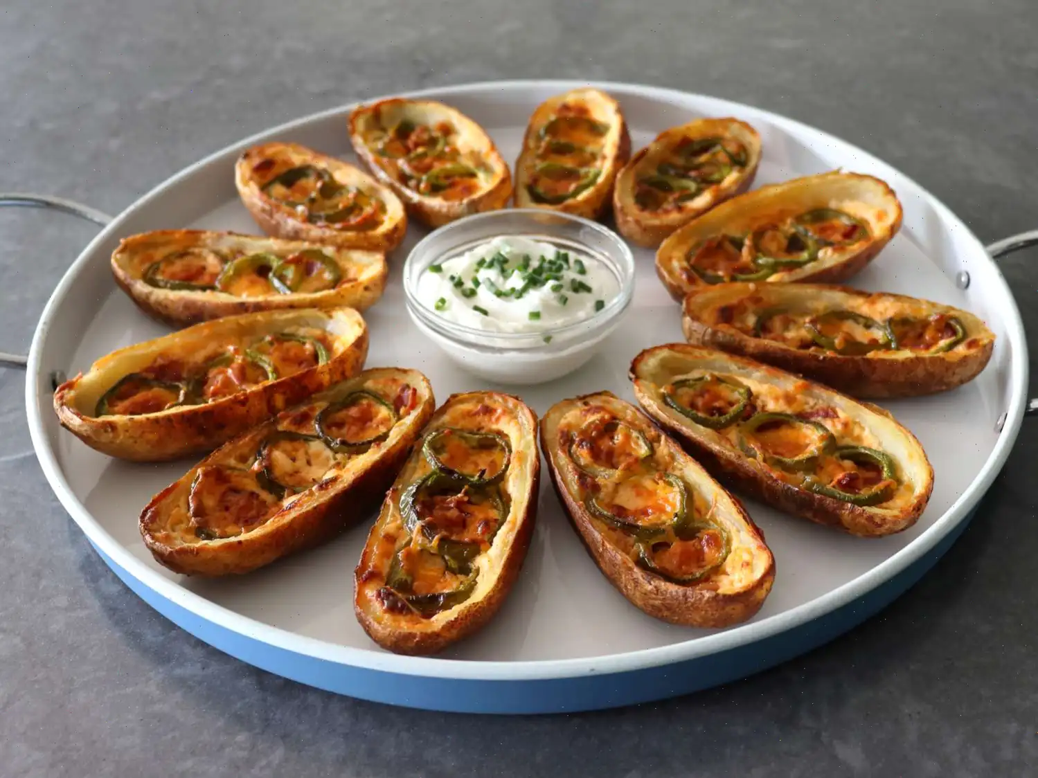 Jalapeno Popper Potato Skins Recipe