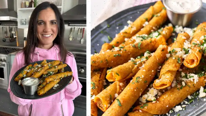 Air Fried Tossed Taquitos Recipe