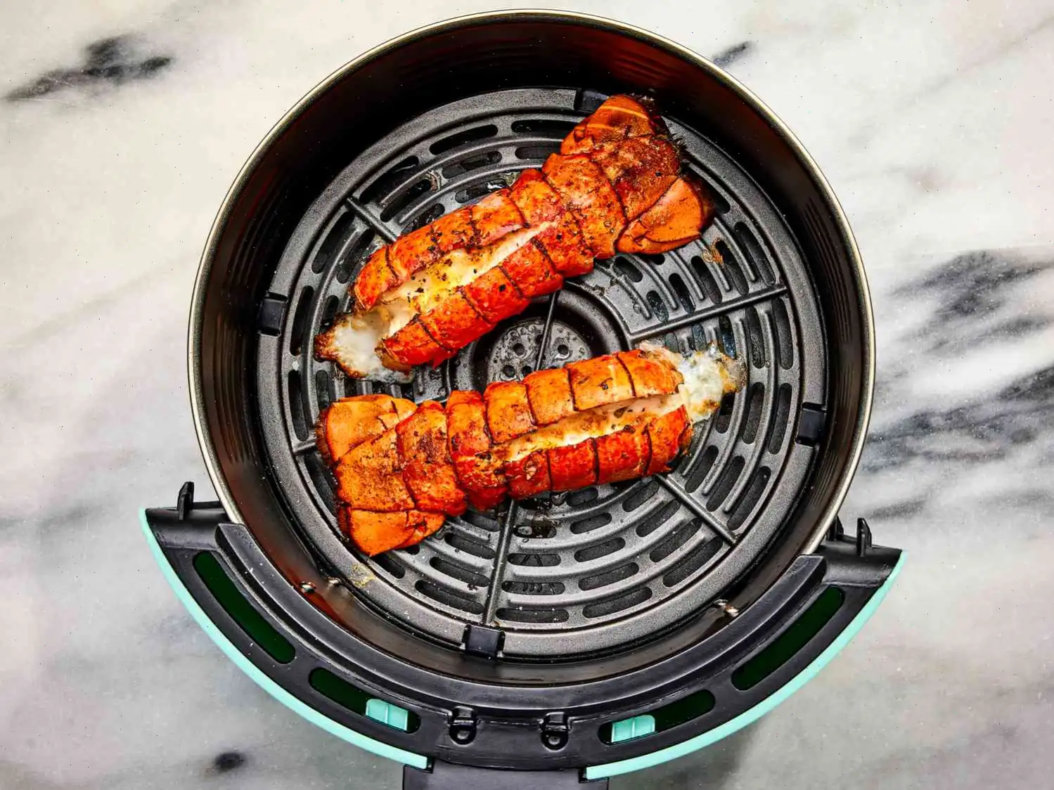 Air Fryer Lobster Tails with Lemon-Garlic Butter Recipe