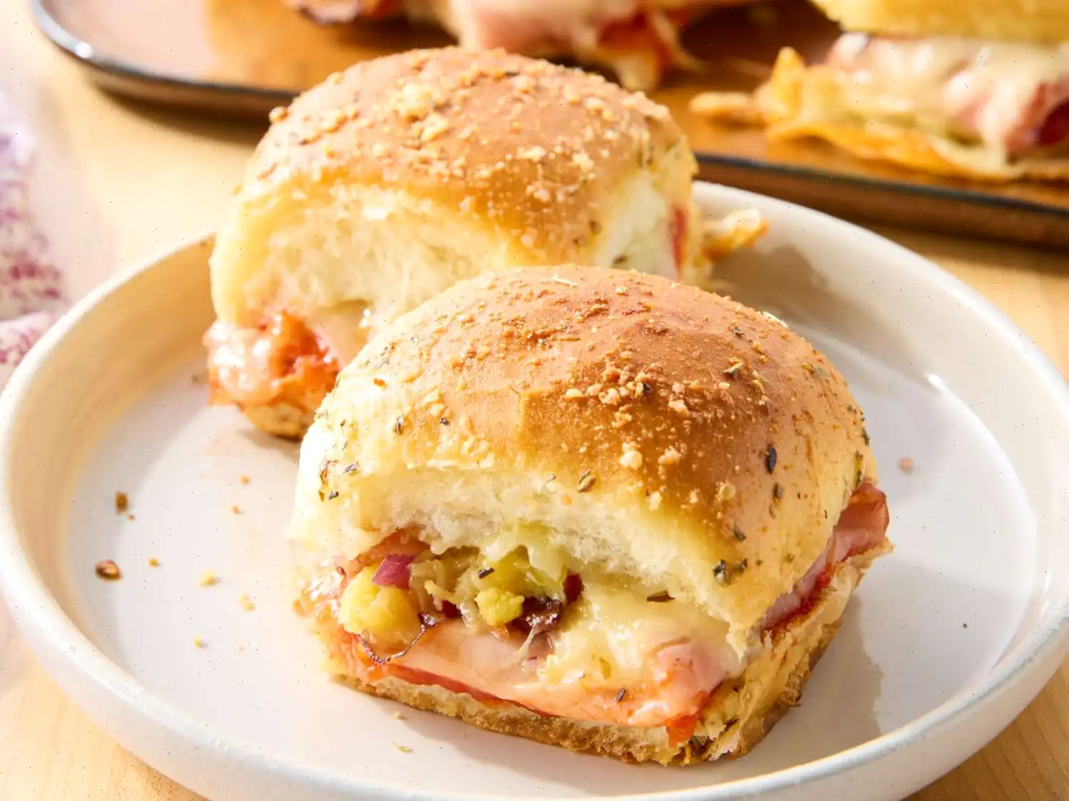 Hawaiian Pizza Sliders Recipe