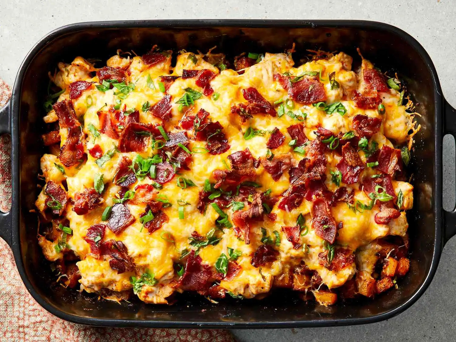 Buffalo Chicken and Roasted Potato Casserole Recipe