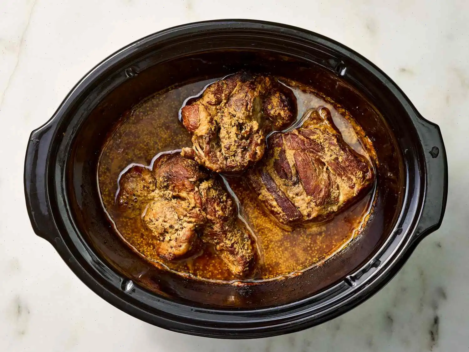 Slow Cooker Honey Mustard Pulled Pork Recipe