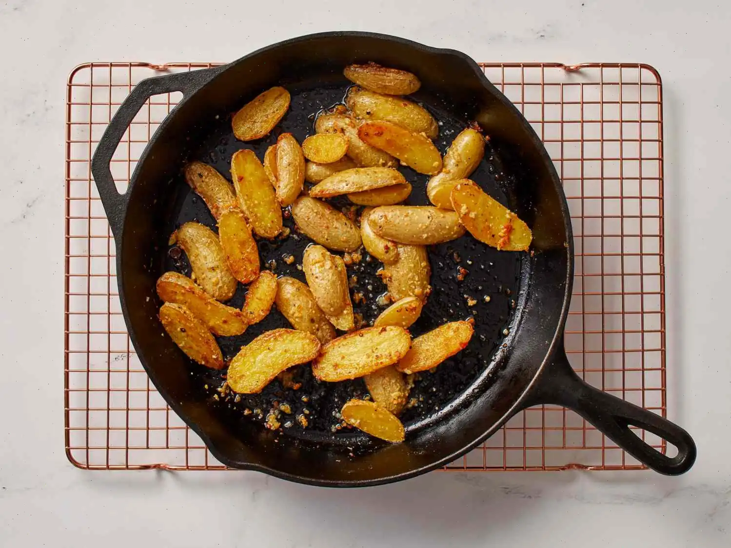 Roasted Garlic-Parmesan Fingerling Potatoes Recipe