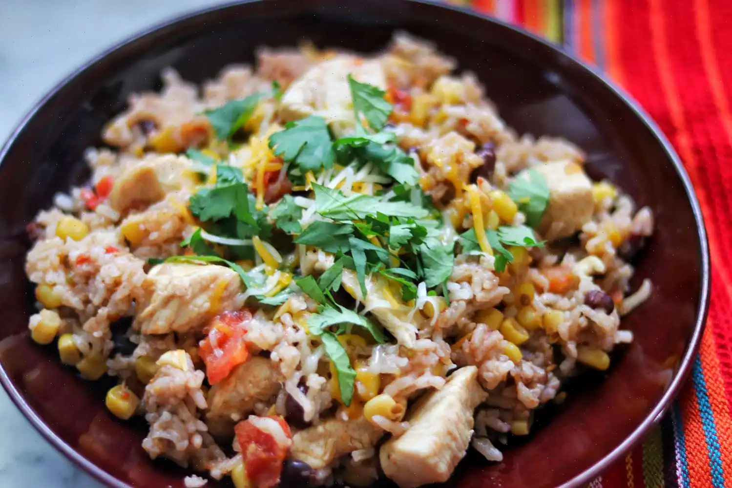 Instant Pot Mexican Chicken and Rice Bowls Recipe
