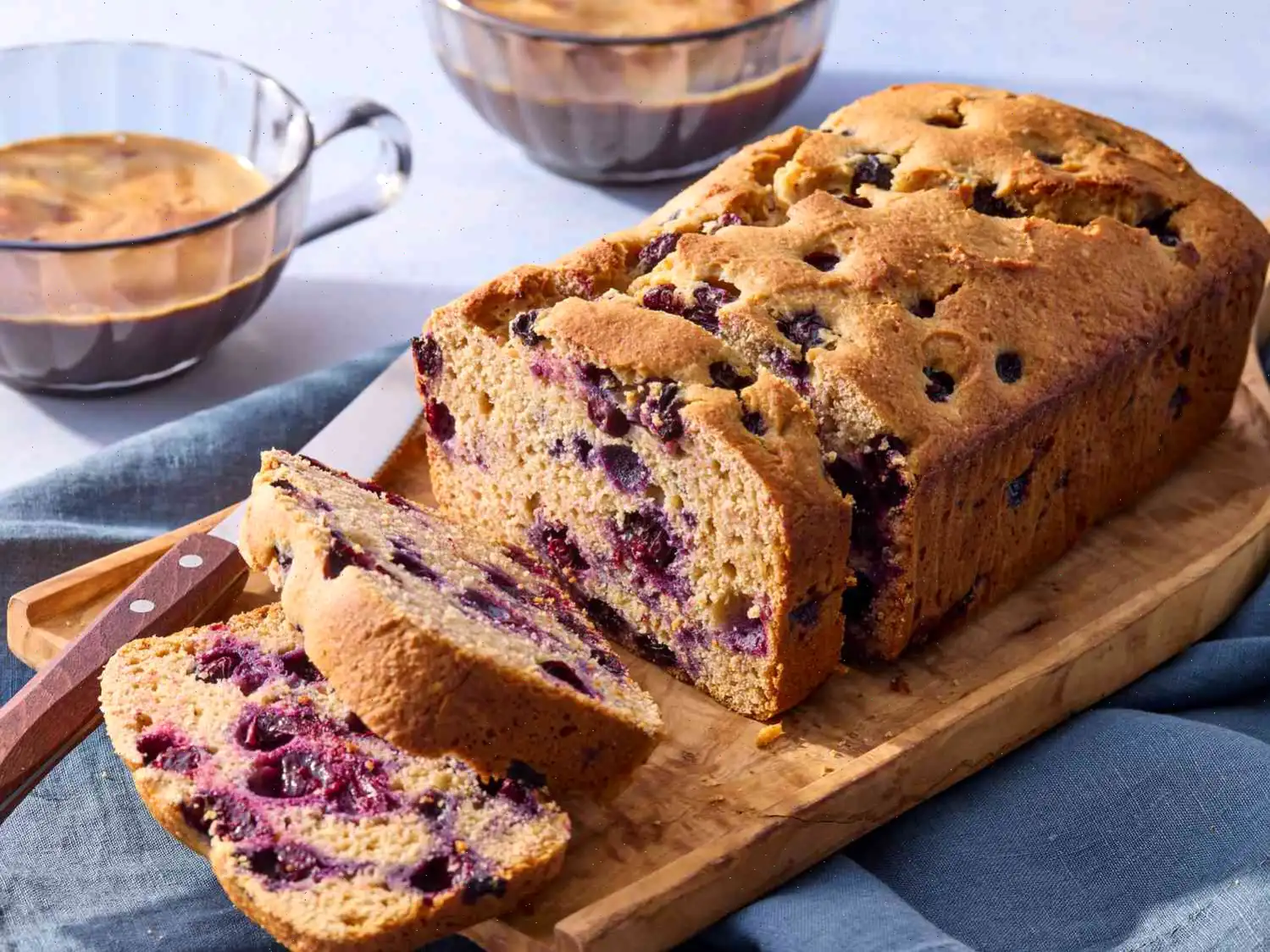 Cottage Cheese Blueberry Breakfast Cake Recipe