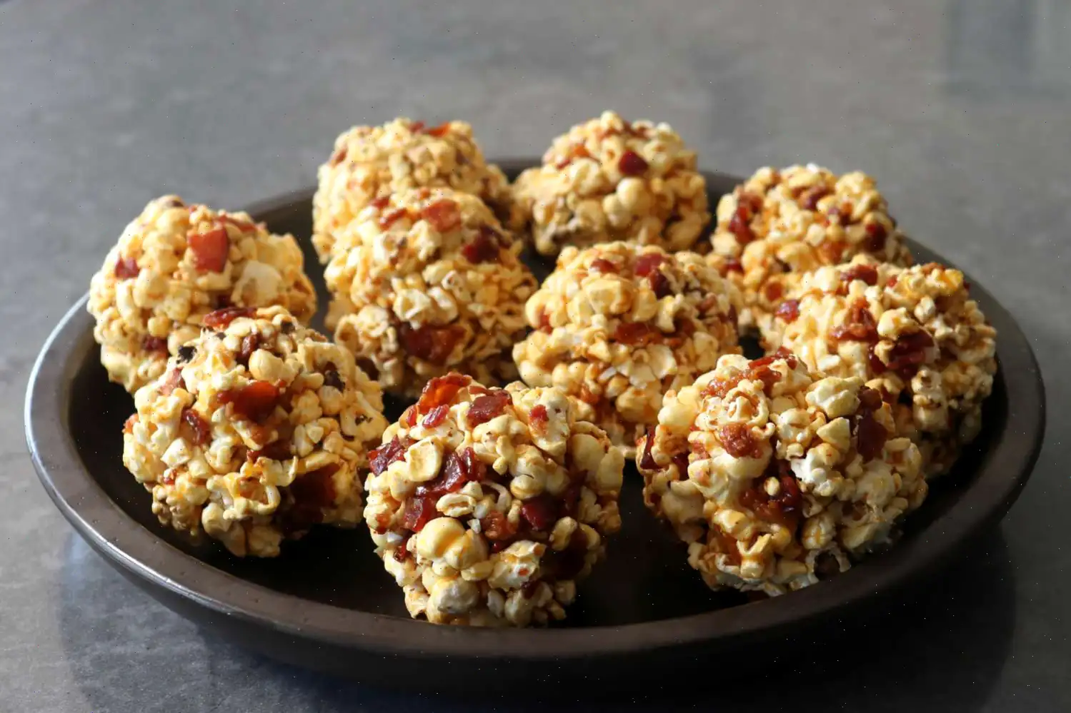 Bacon-Caramel Popcorn Balls Recipe