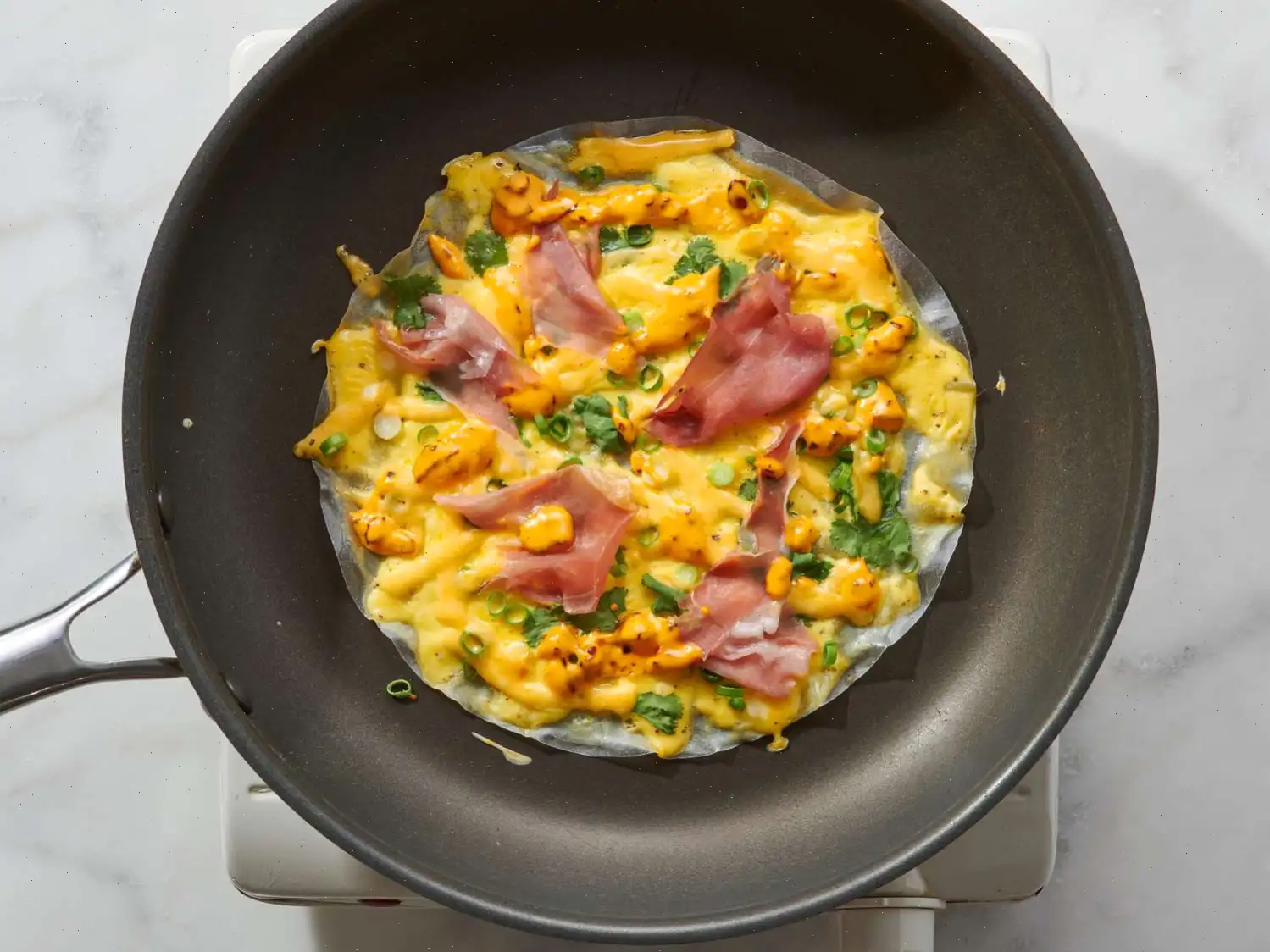 Rice Paper Breakfast Pizza Recipe
