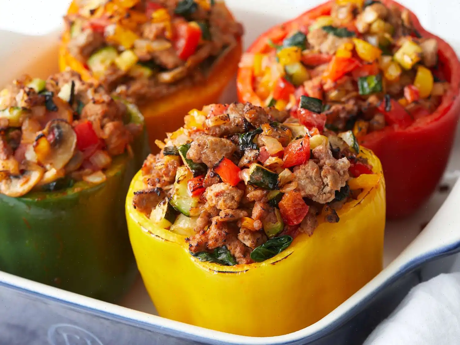 Stuffed Peppers with Turkey and Vegetables Recipe