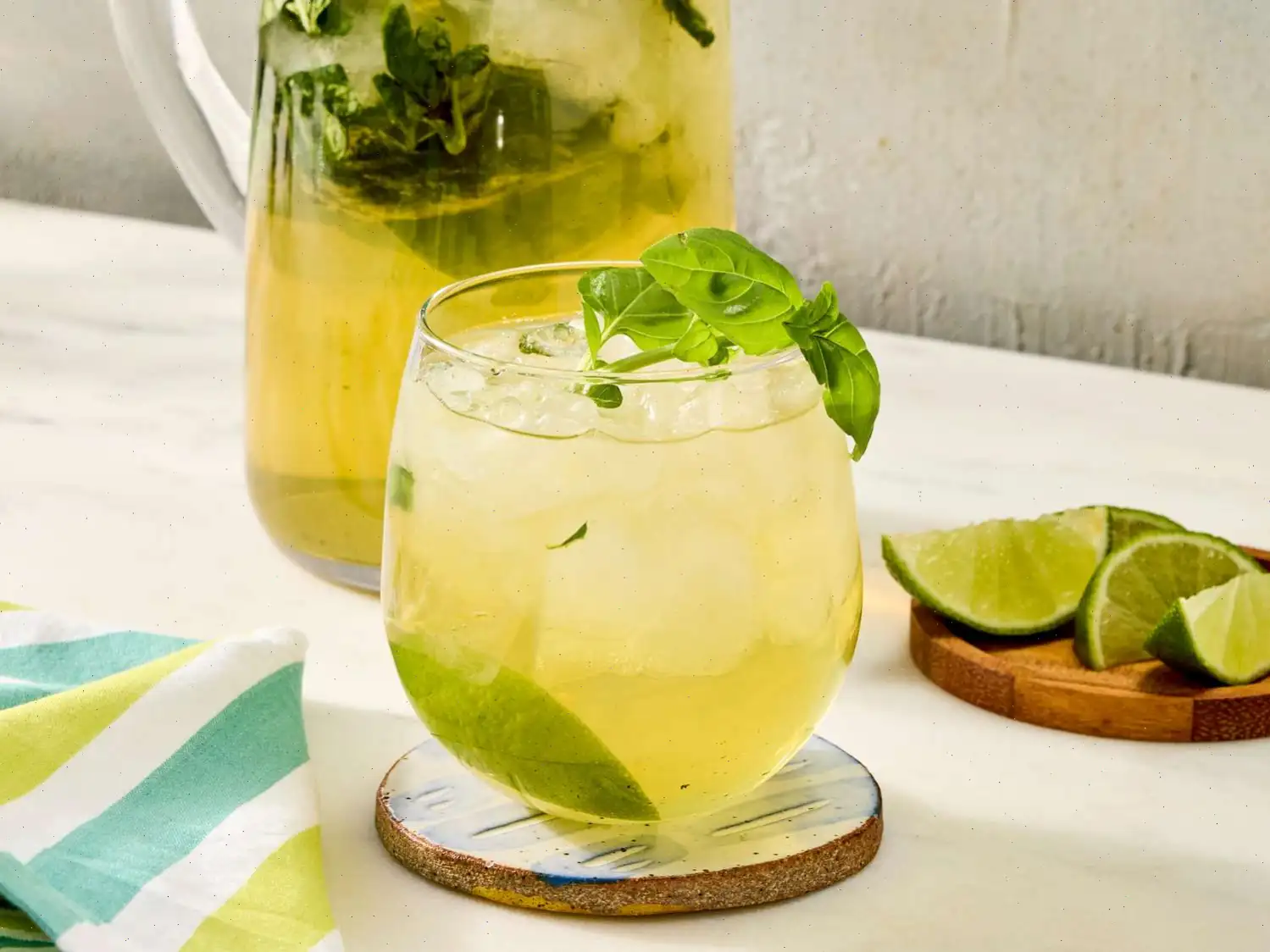 Big Batch Limoncello Basil Spritz Recipe