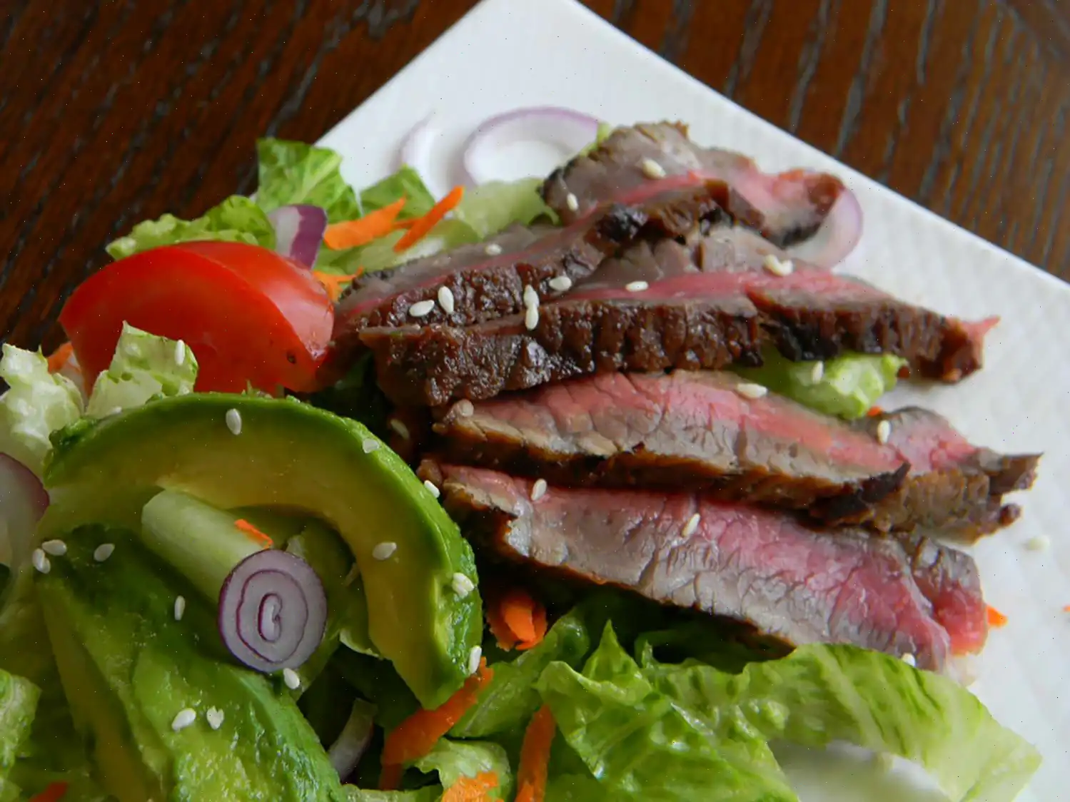Grilled Steak Salad with Sesame Dressing Recipe