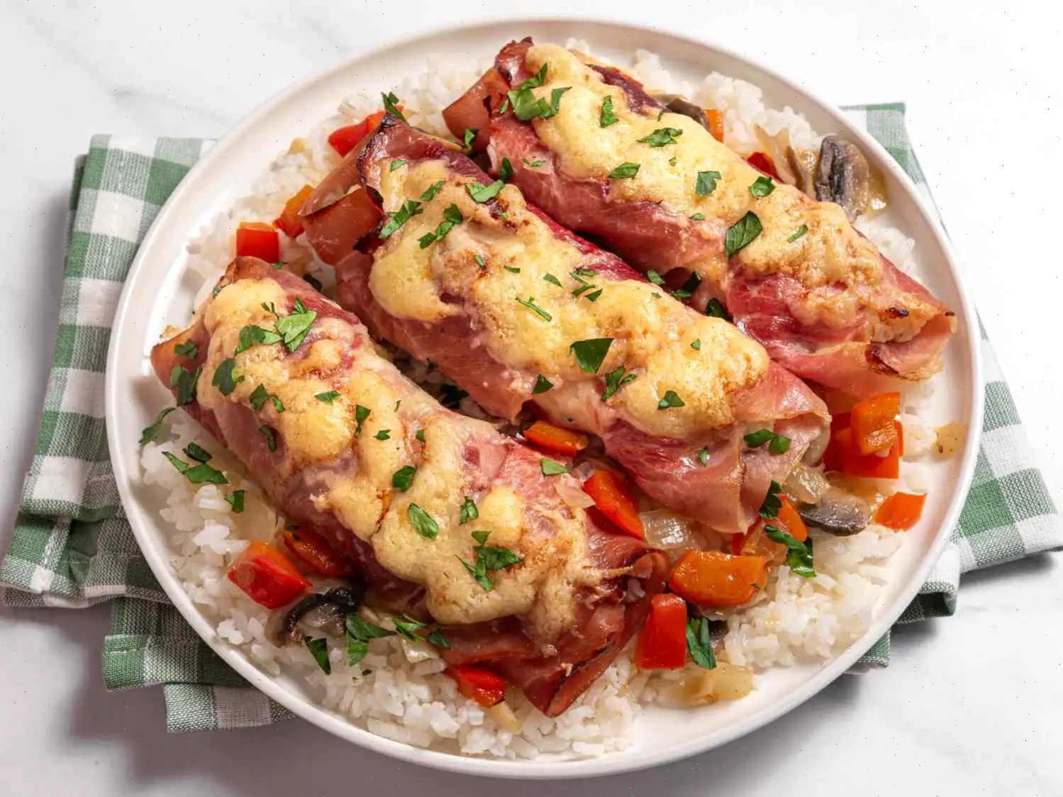 Three Cheese Ham Involtini Recipe