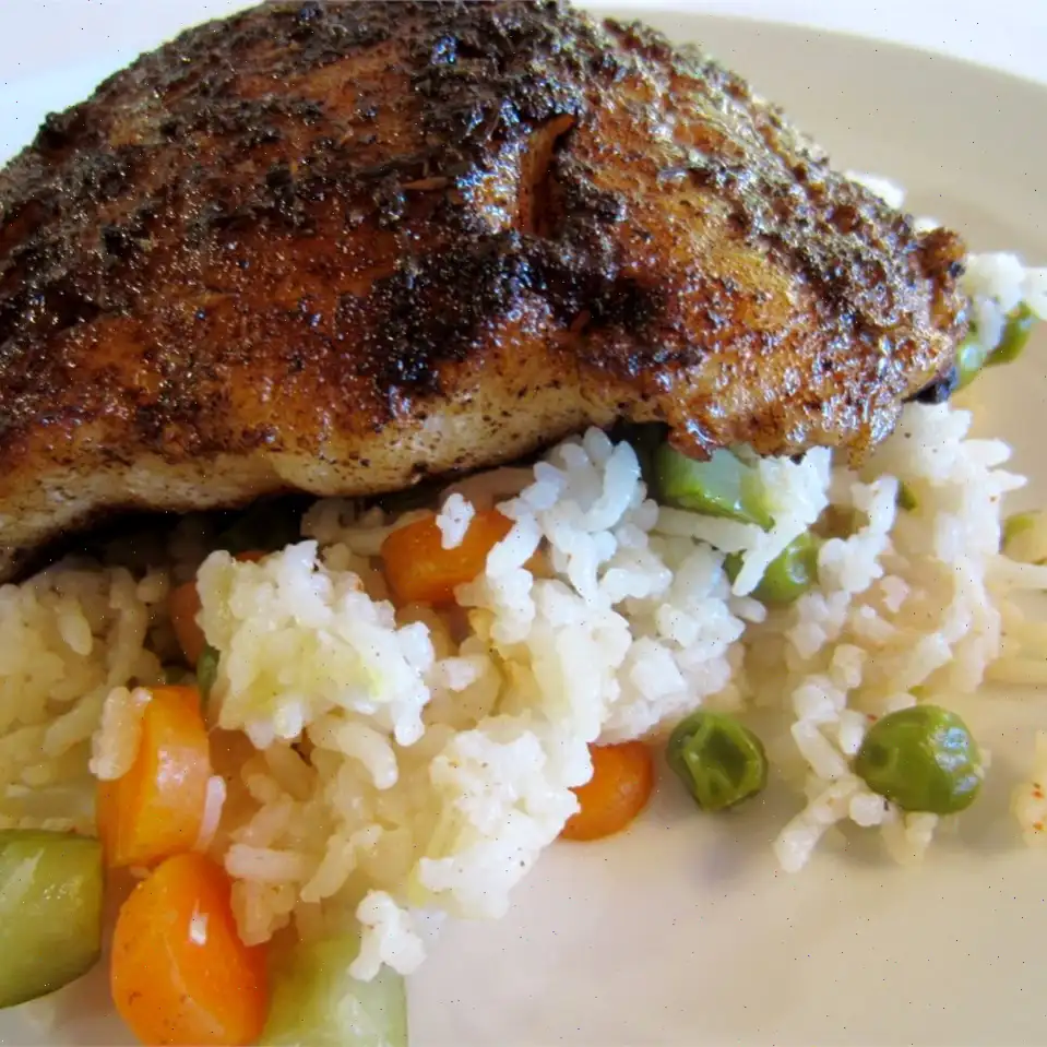 Blackened Catfish and Spicy Rice Recipe