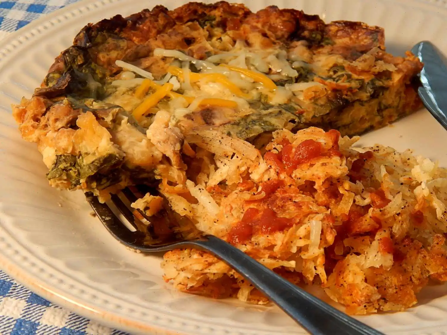 Egg, Spinach, and Mushroom Slow Cooker Casserole Recipe