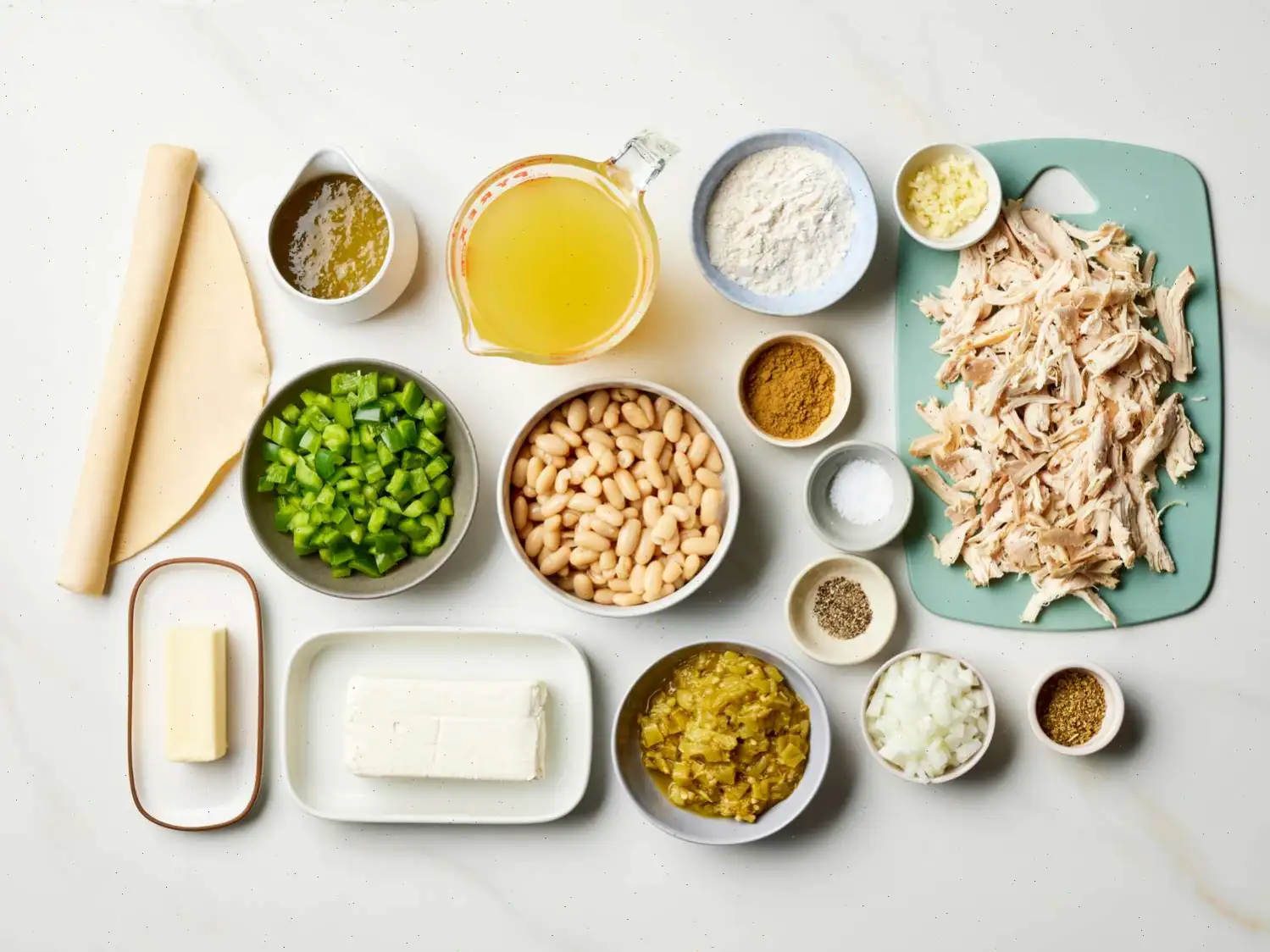 White Chicken Chili Pot Pie Recipe