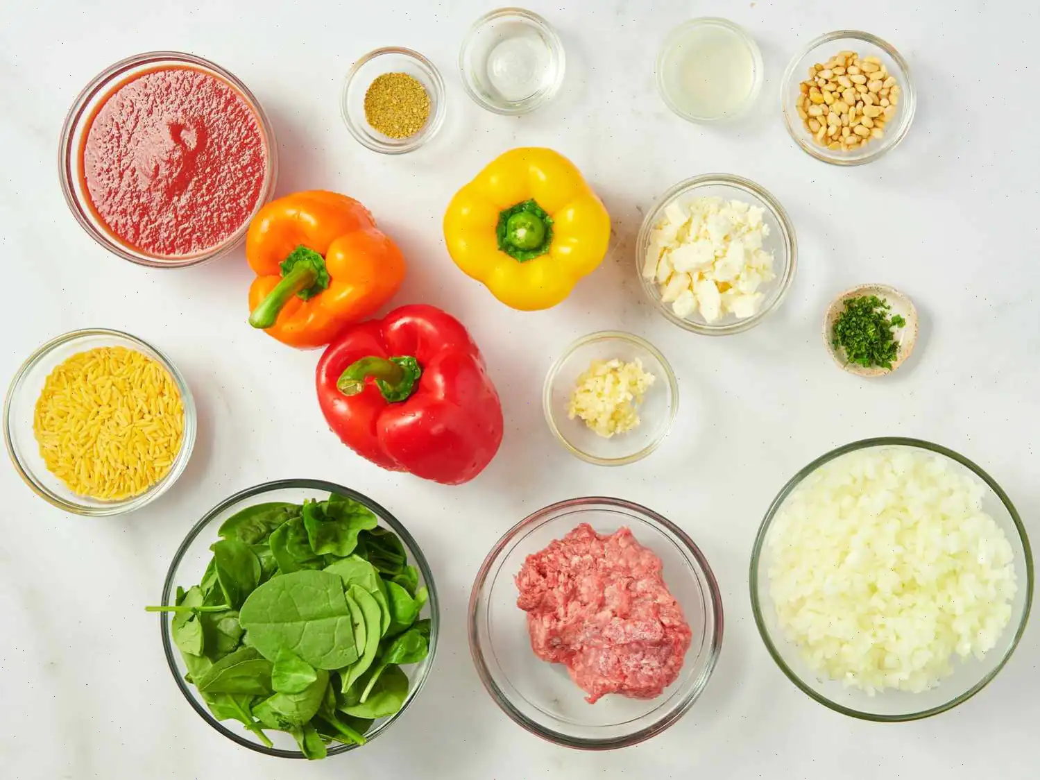 Greek Stuffed Peppers with Orzo Recipe