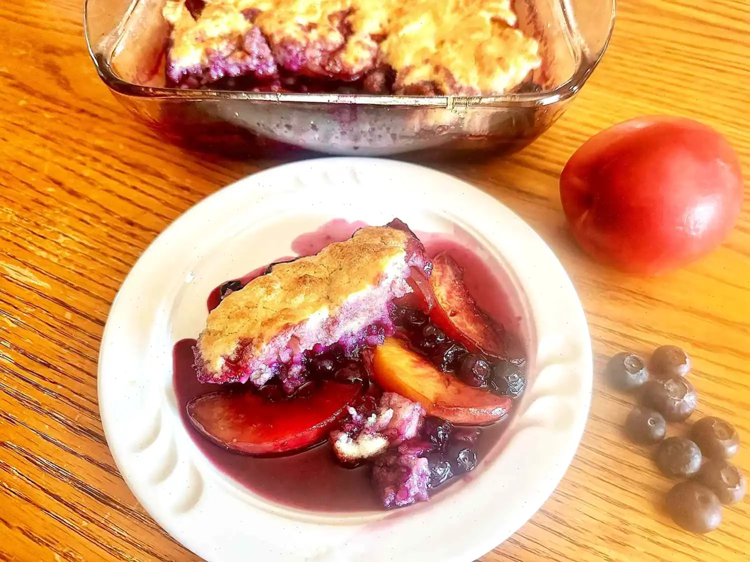 Nectarine Blueberry Cobbler Recipe