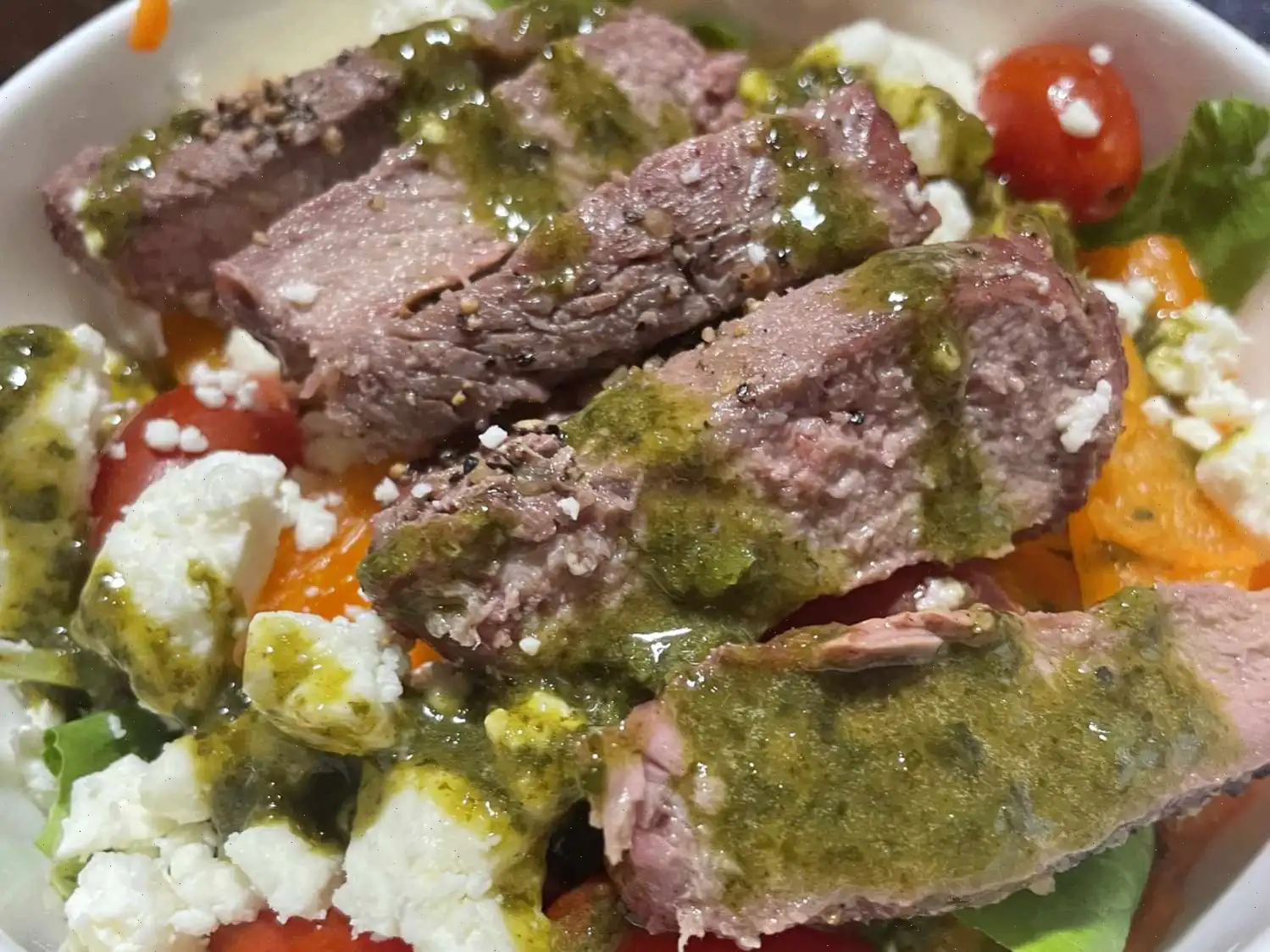 Cilantro Lime Steak Salad Recipe