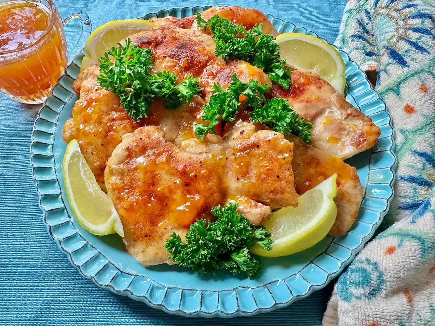 Peach and Mango Habanero Chicken Thighs Recipe